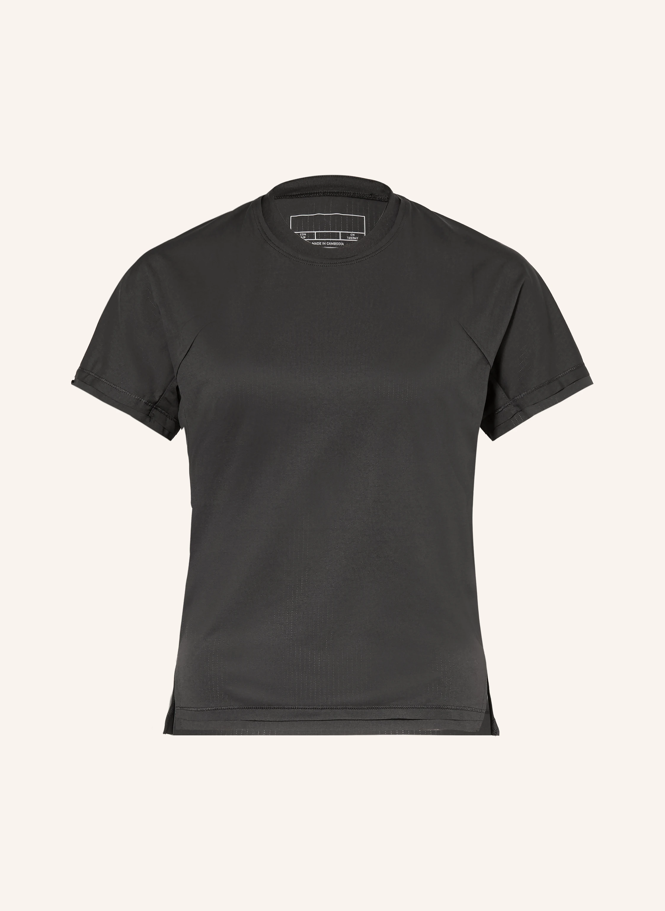 Y-3 running shirt: BLACK
