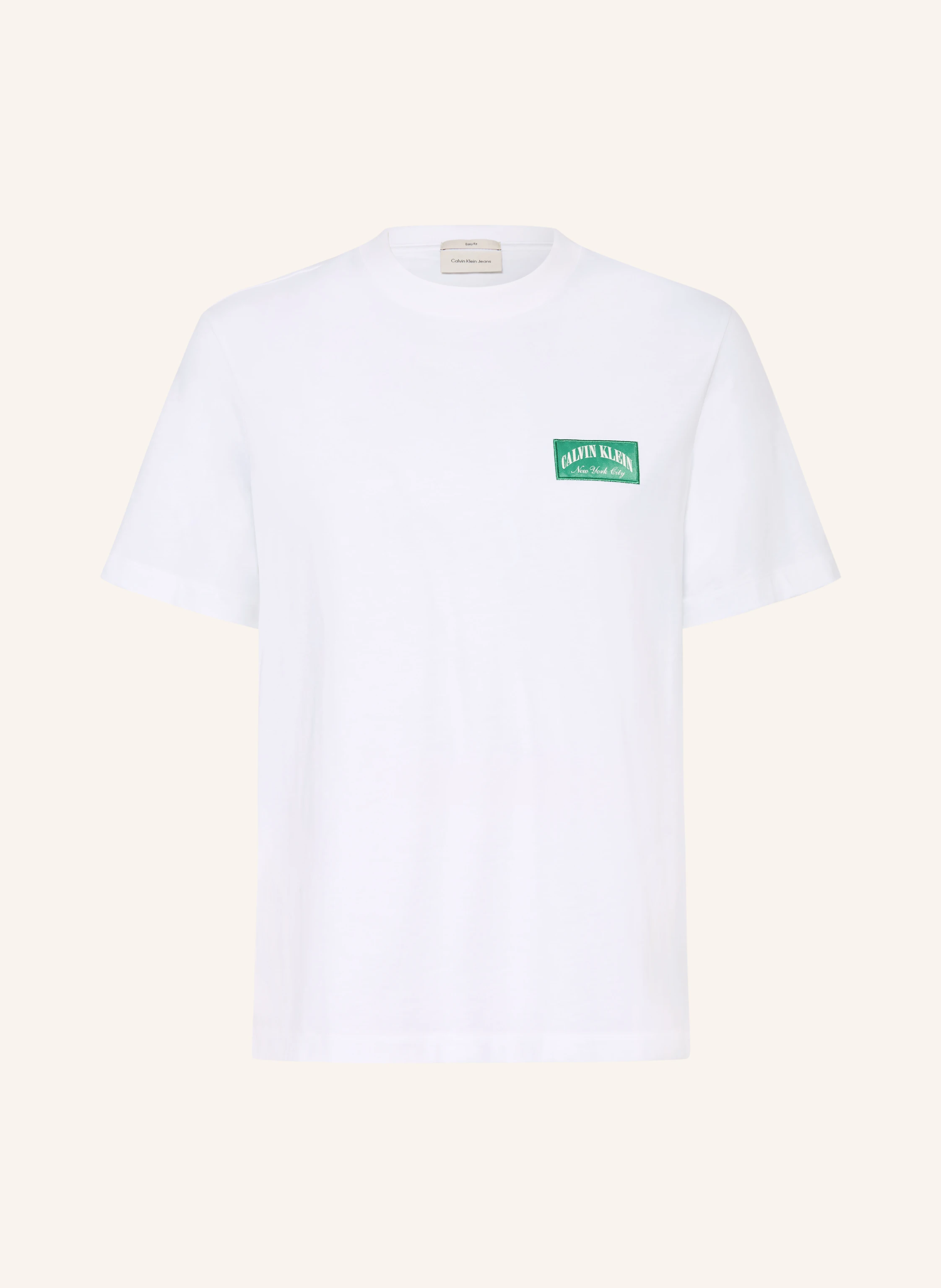 Calvin Klein Jeans T-Shirt: WEISS / GRÜN