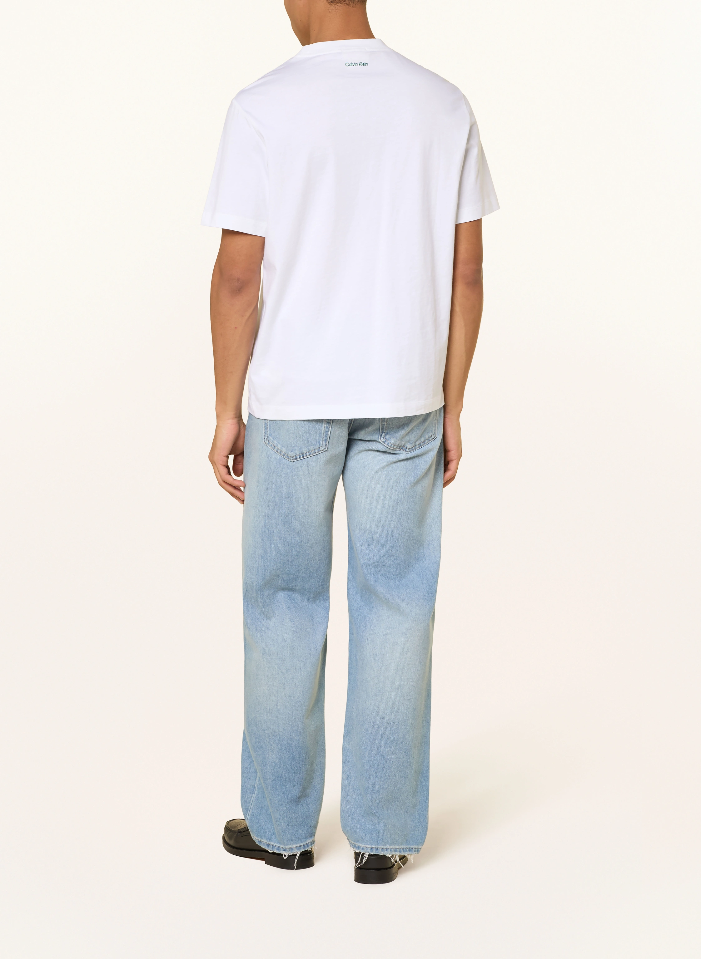 Calvin Klein Jeans T-Shirt: WEISS / GRÜN