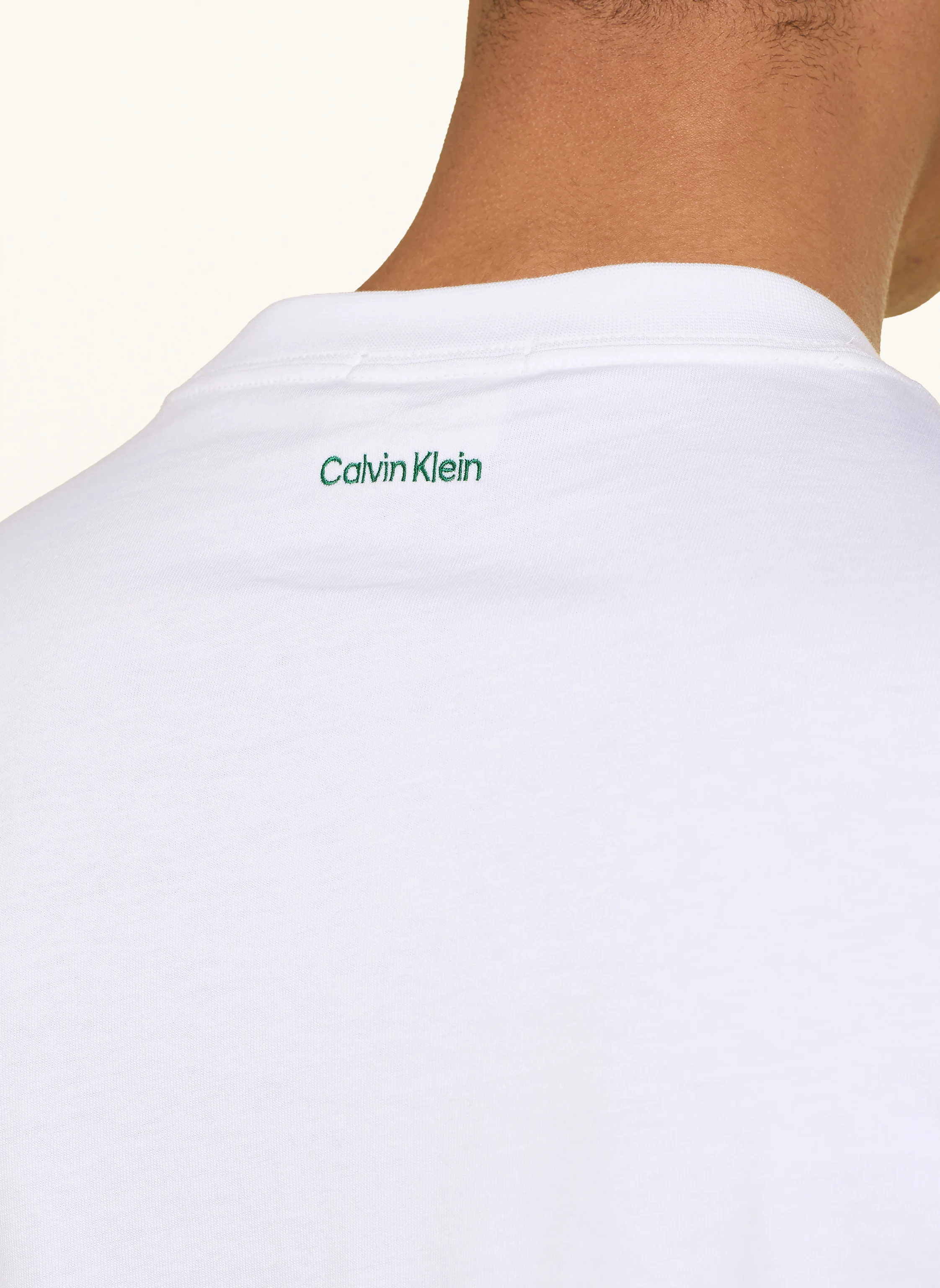 Calvin Klein Jeans T-Shirt: WEISS / GRÜN