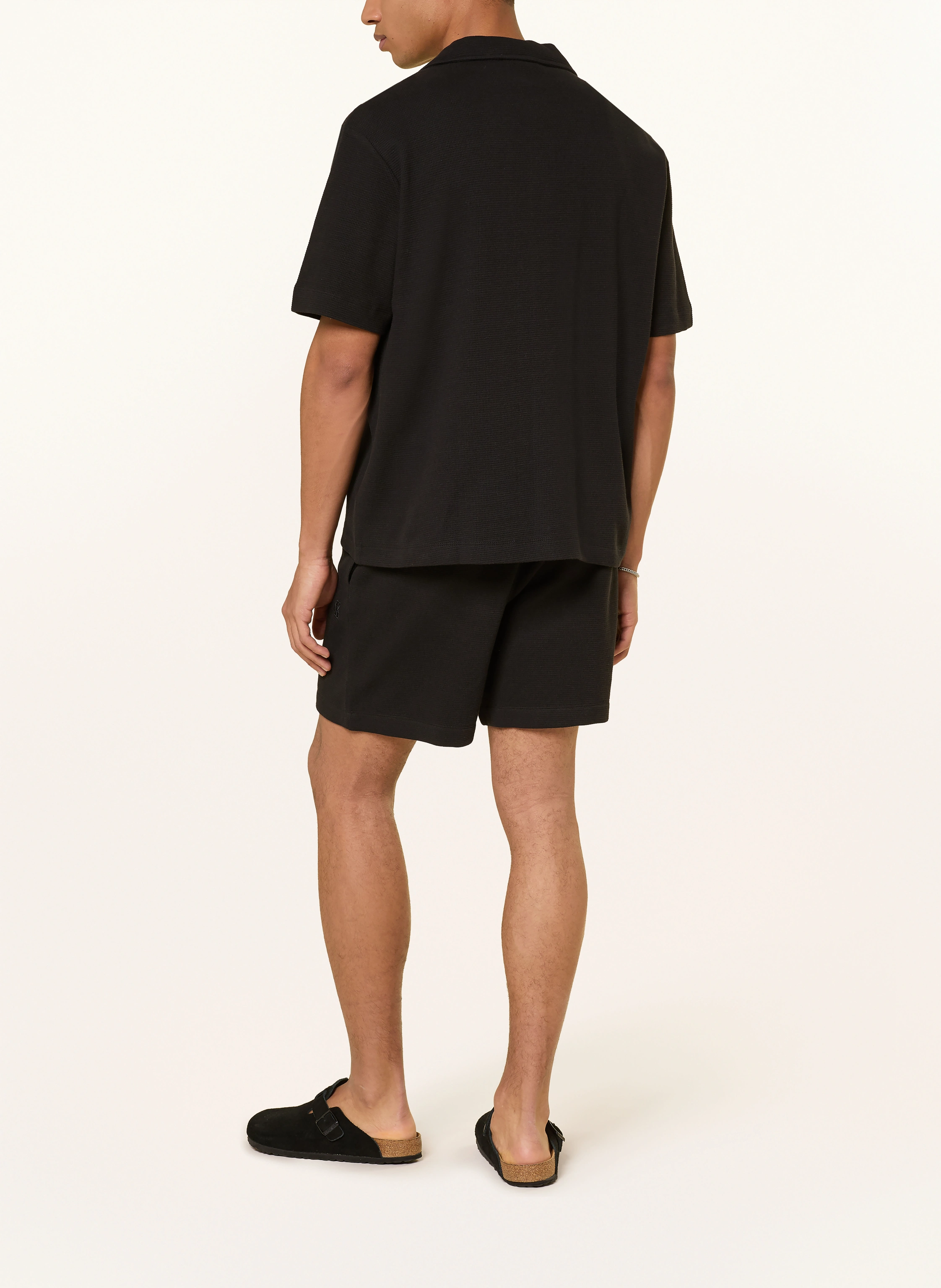 Calvin Klein Jeans sweat shorts: BLACK
