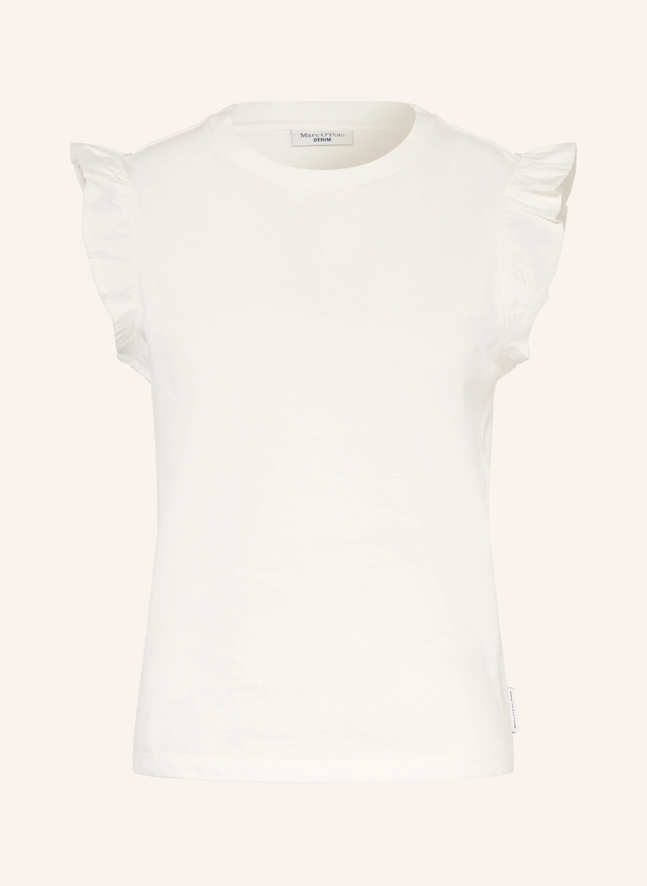 Marc O'Polo DENIM Top with ruffles: WHITE