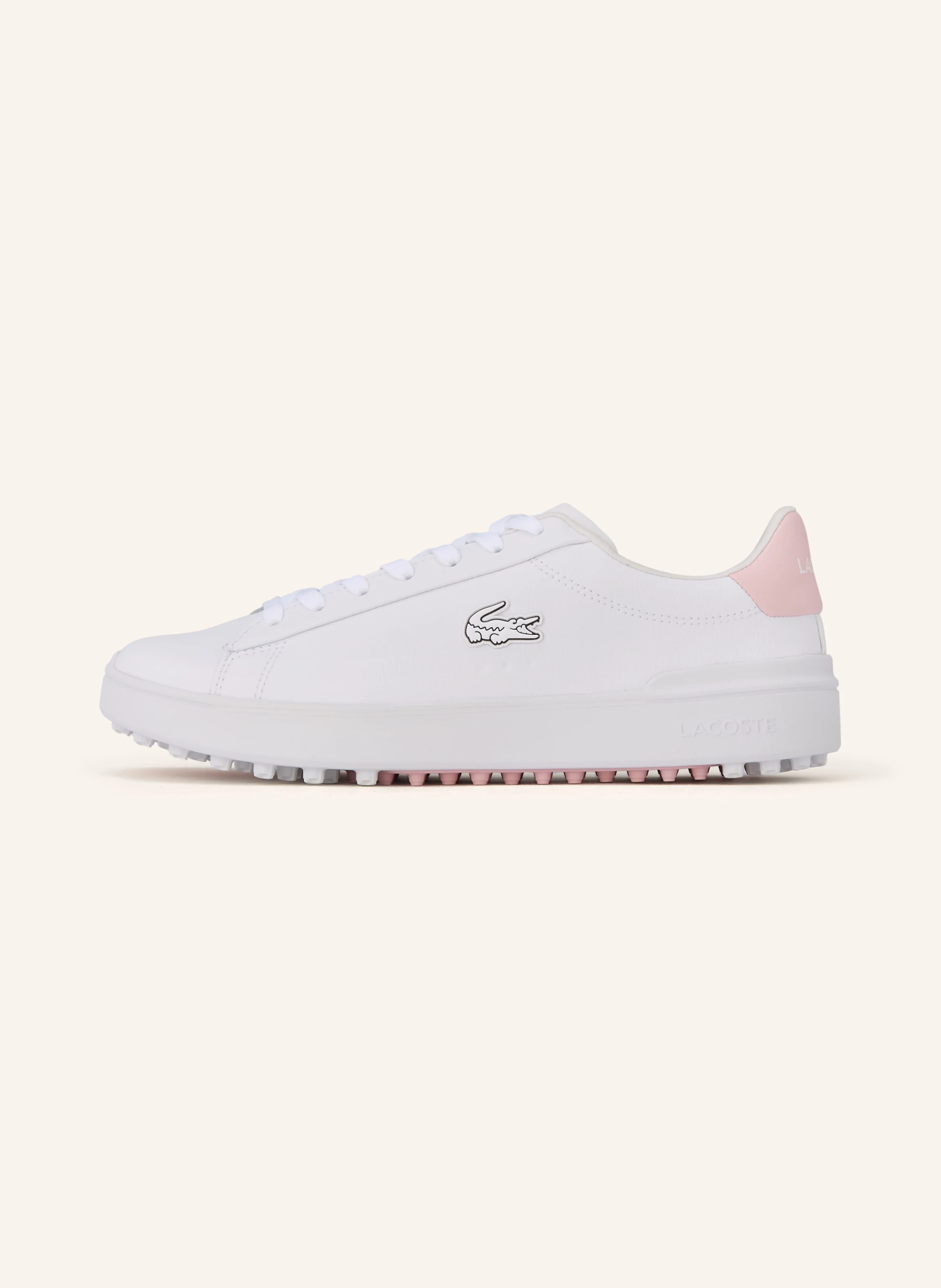 LACOSTE CARNABY GOLF golf shoes: WHITE / LIGHT PINK