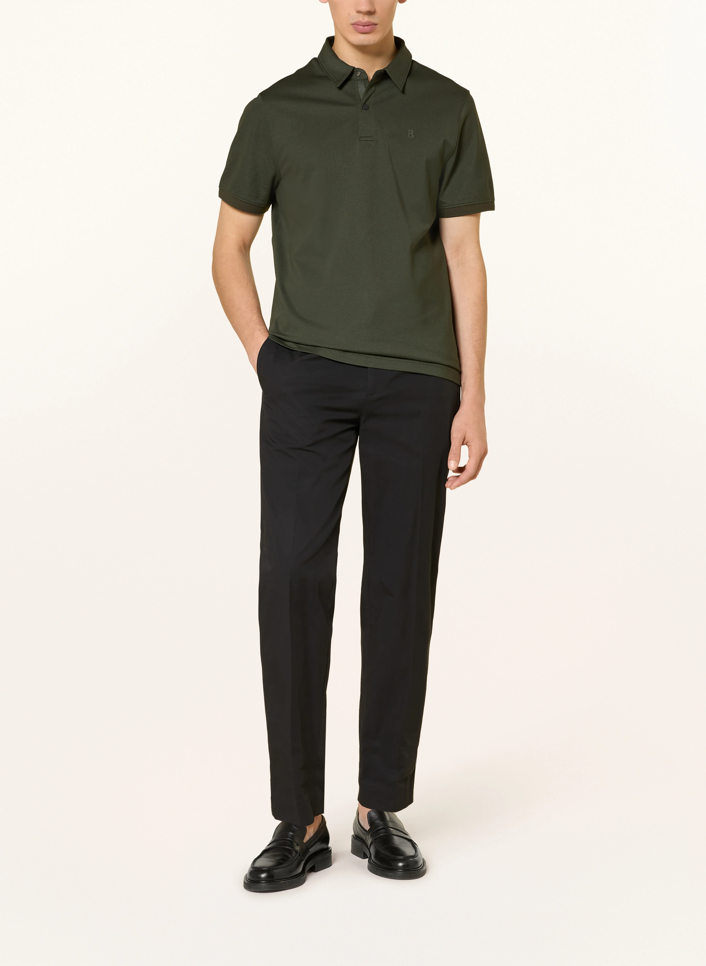 BOGNER TIMO piqué polo shirt: DARK GREEN