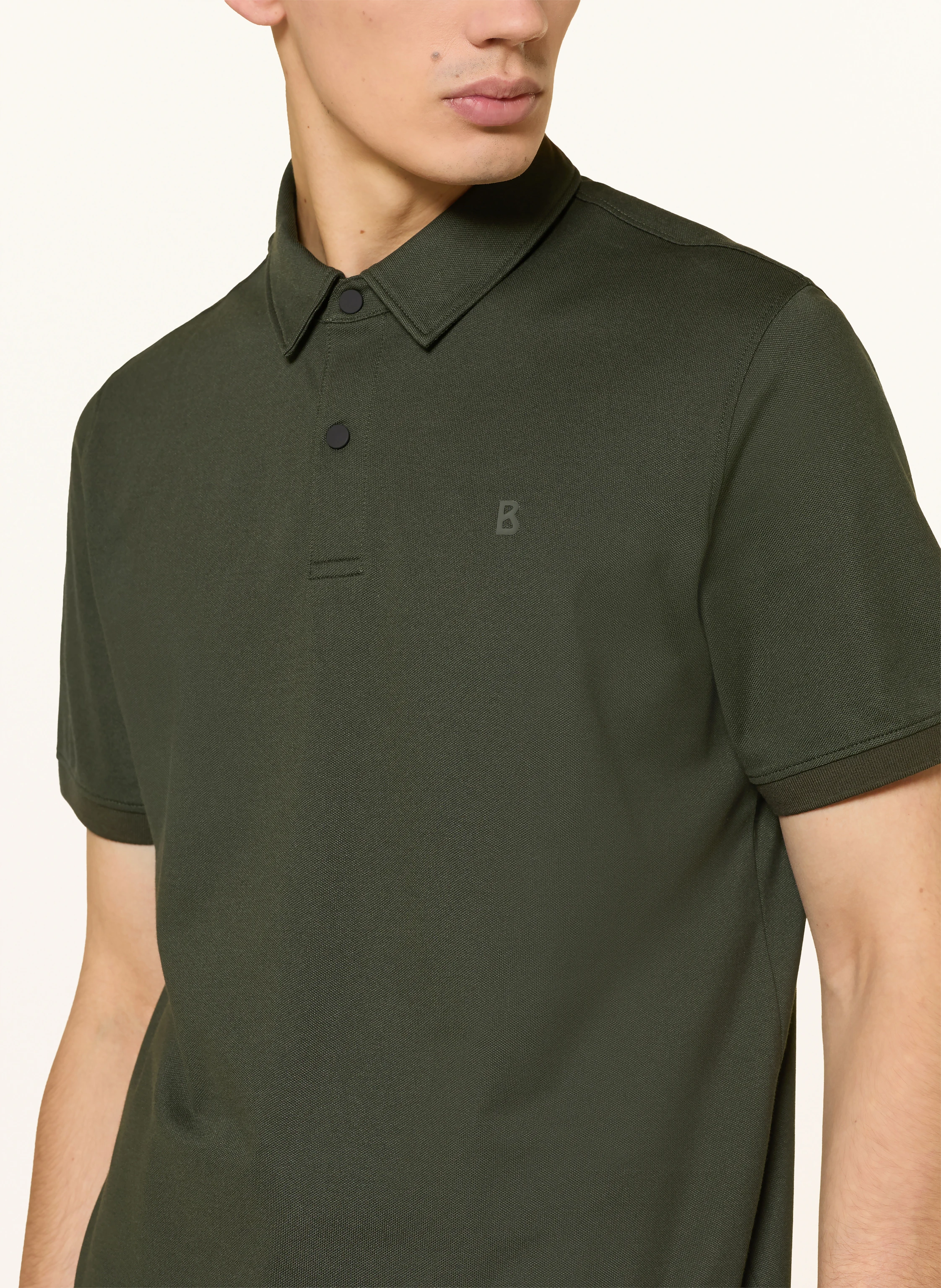 BOGNER TIMO piqué polo shirt: DARK GREEN