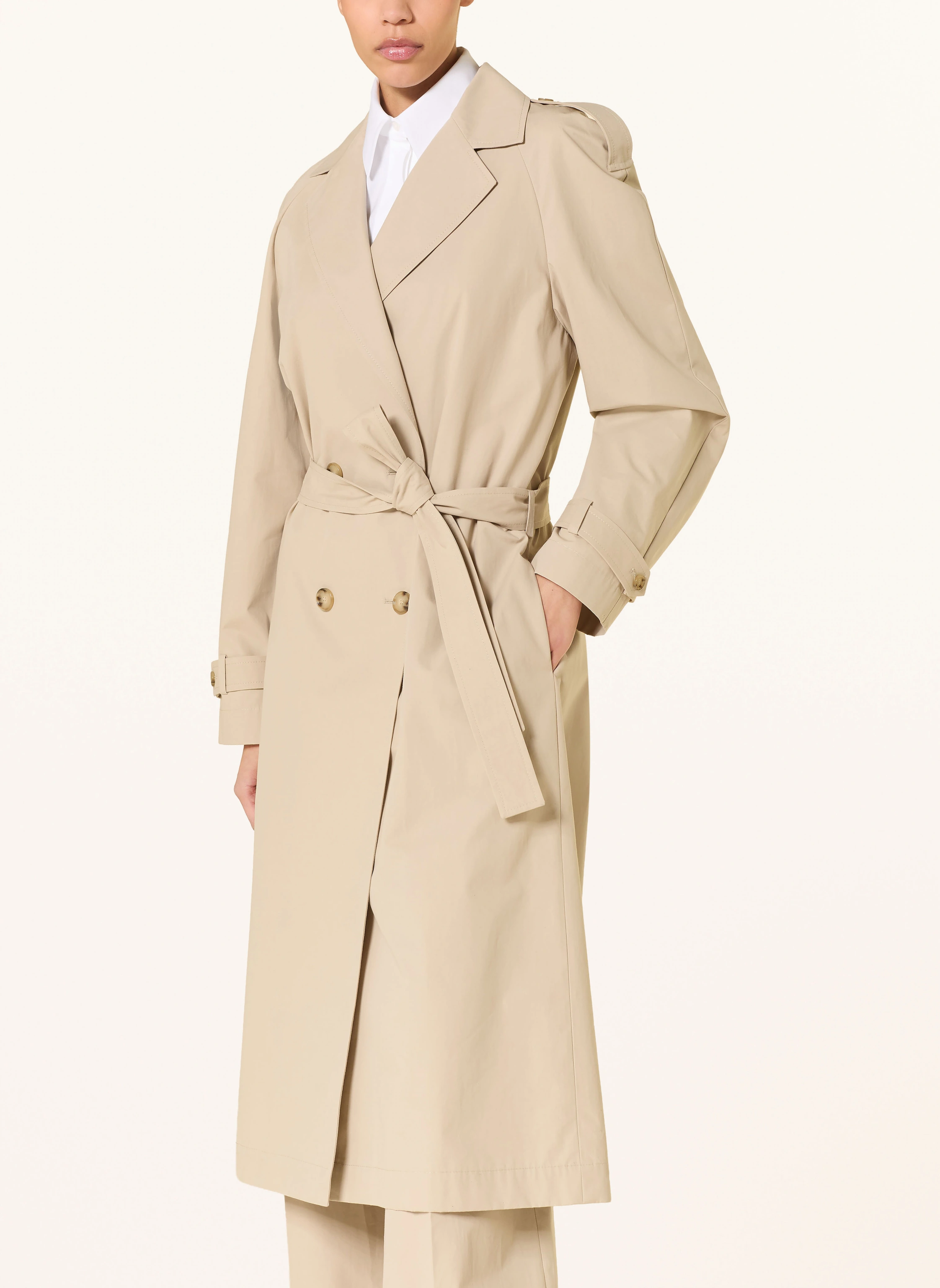 BOSS CARENZA trench coat: BEIGE