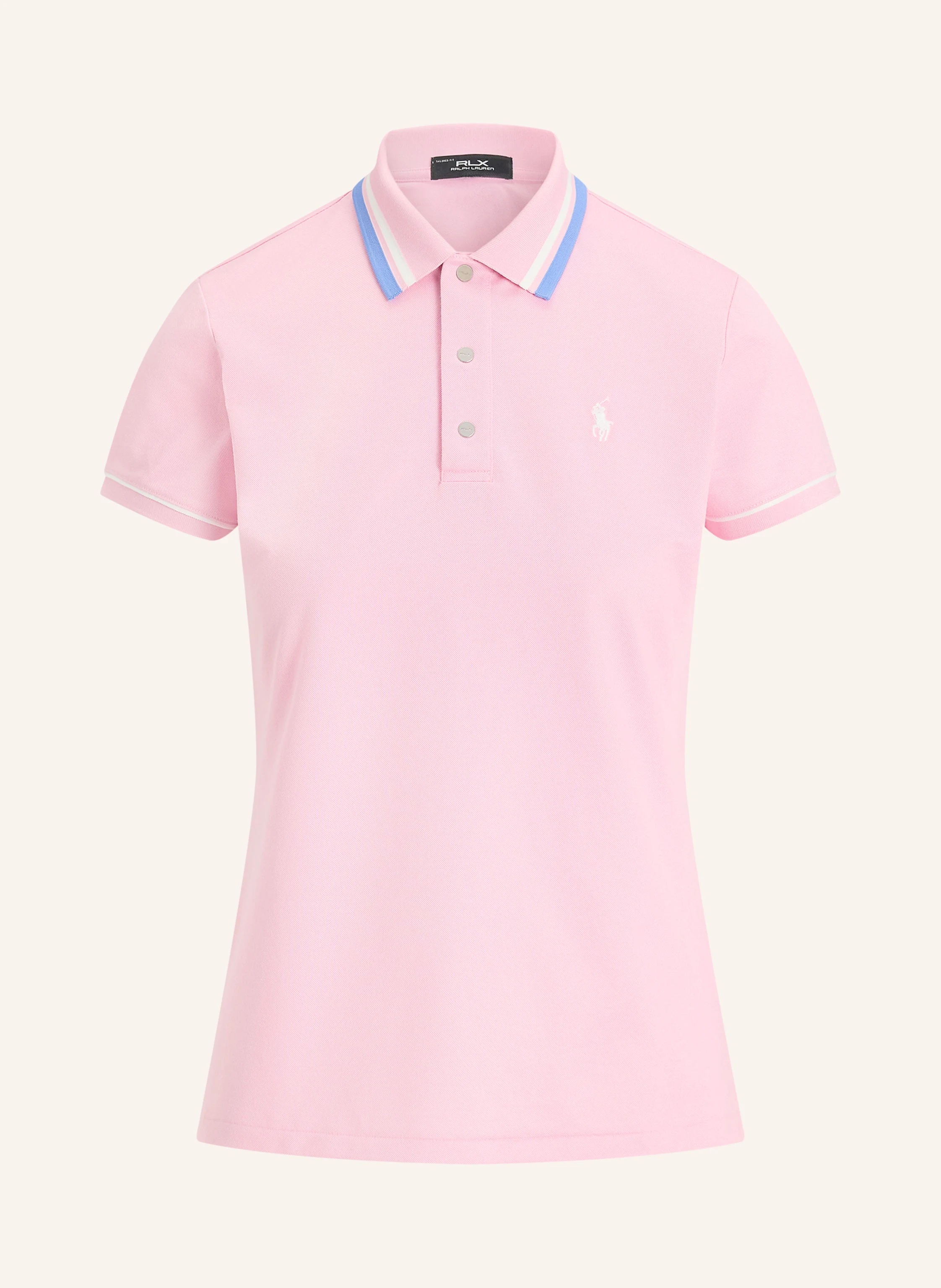 RLX RALPH LAUREN Functional polo shirt in pink / blue / white