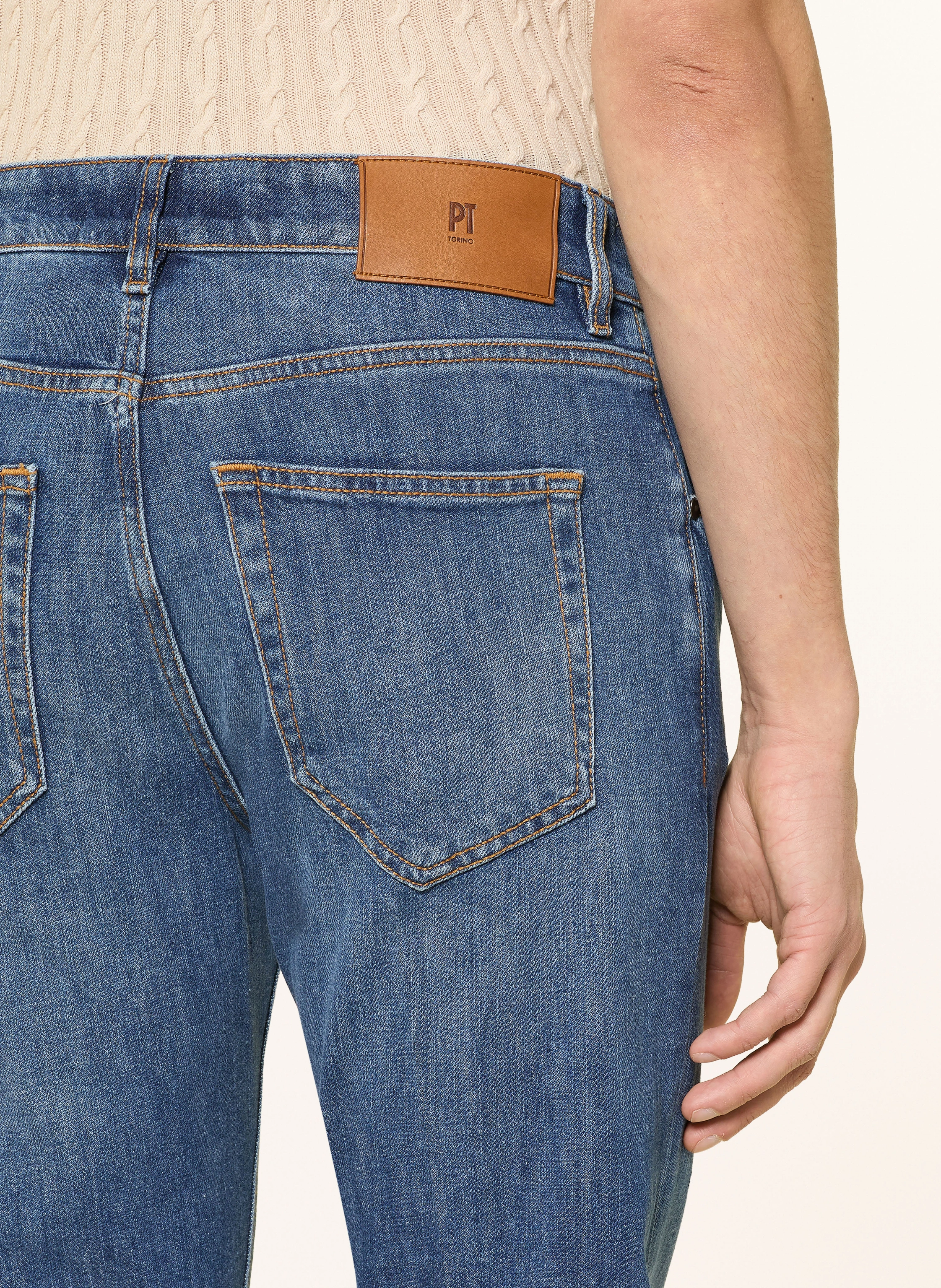PT TORINO REGGAE Tapered Fit Jeans in mi30 mid blue