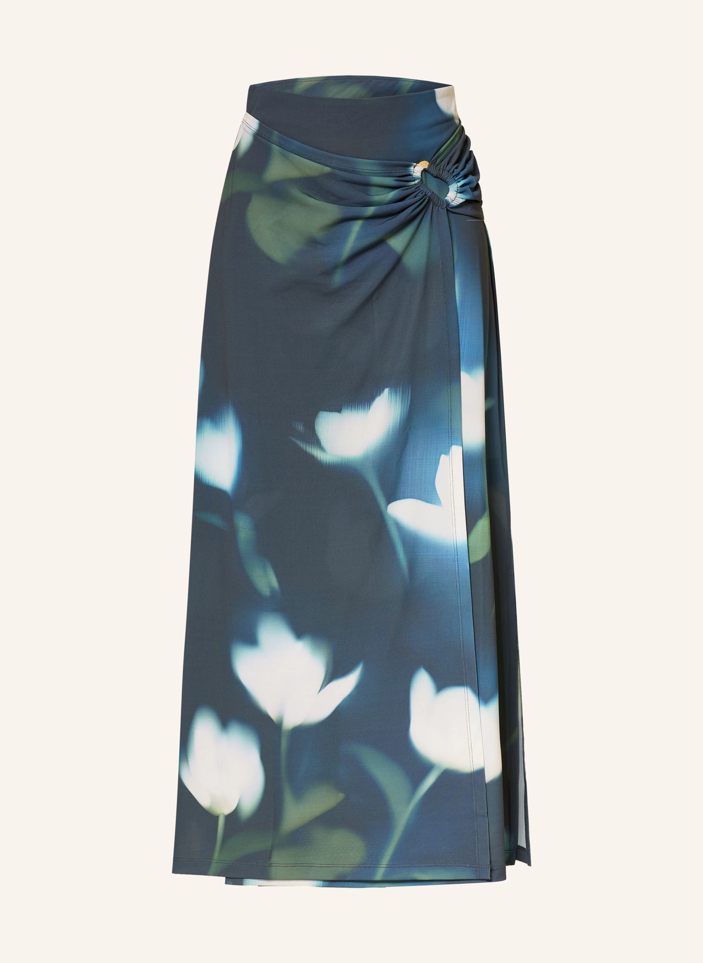 TED BAKER Skirt RHEA in teal / light green / white