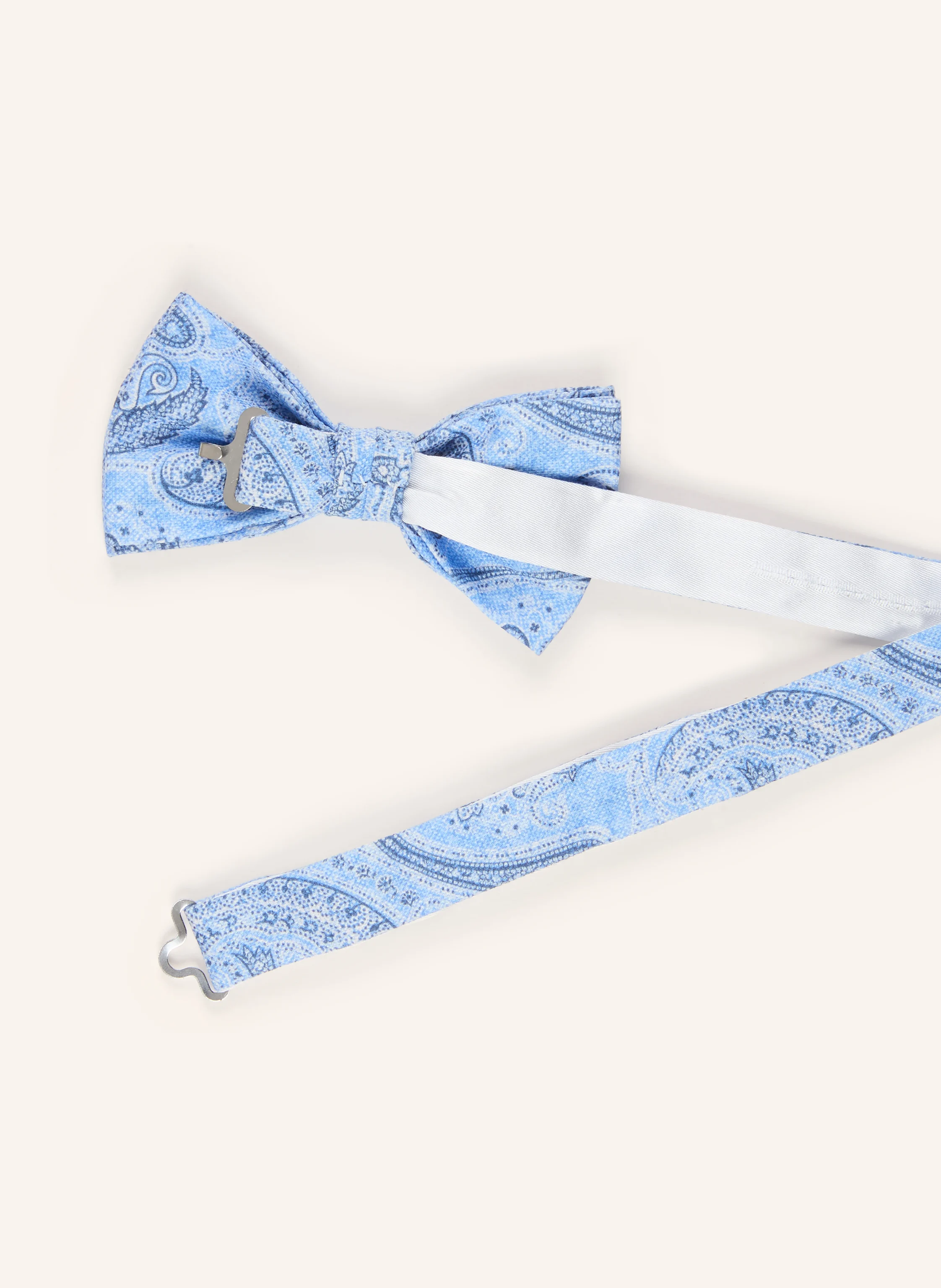 Prince BOWTIE Set: Fluga och näsduk: LJUSBLÅ / BLÅ / VIT