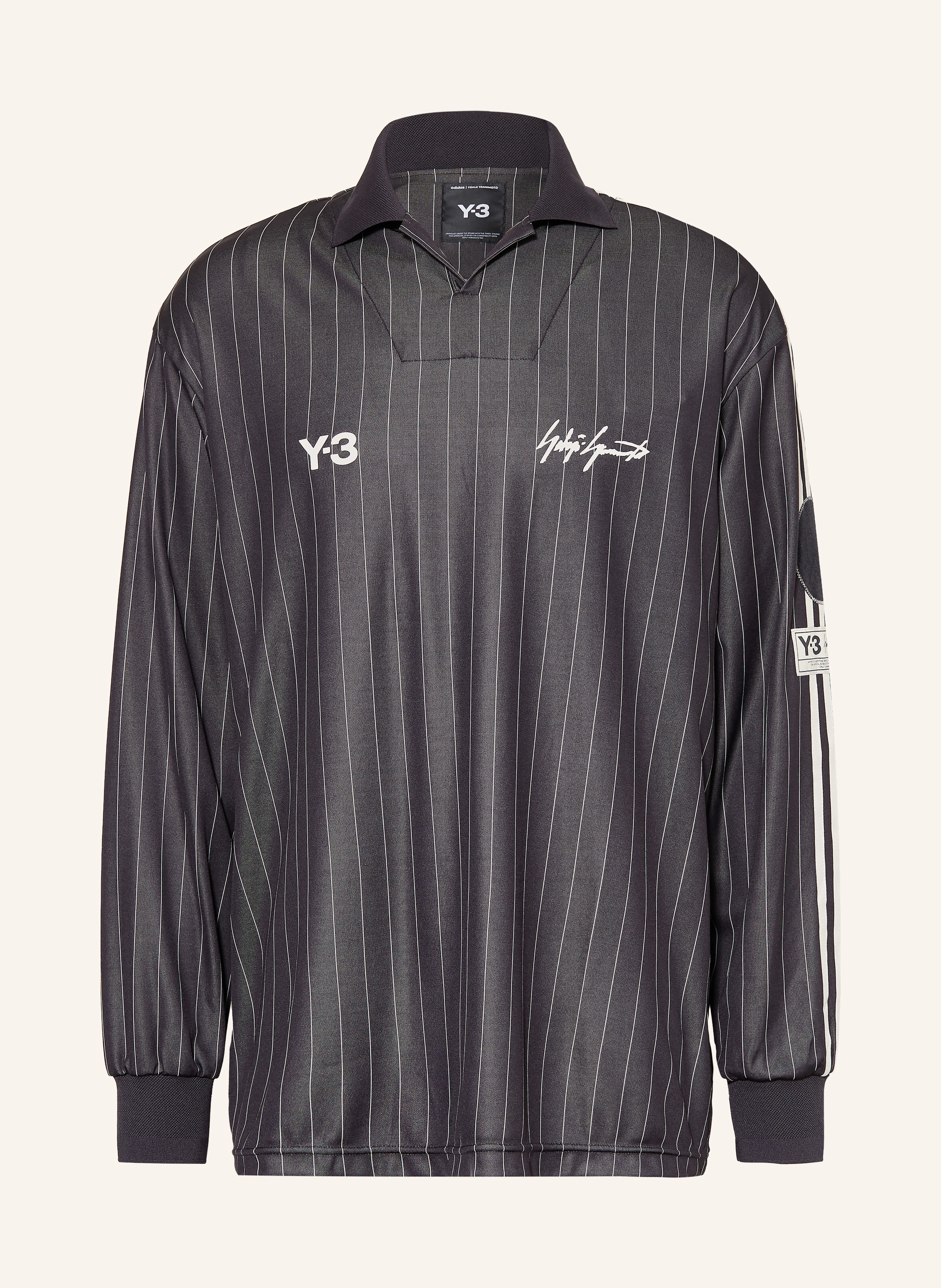 Y-3 Long-sleeved shirt ZINEDINE ZIDANE in black / white