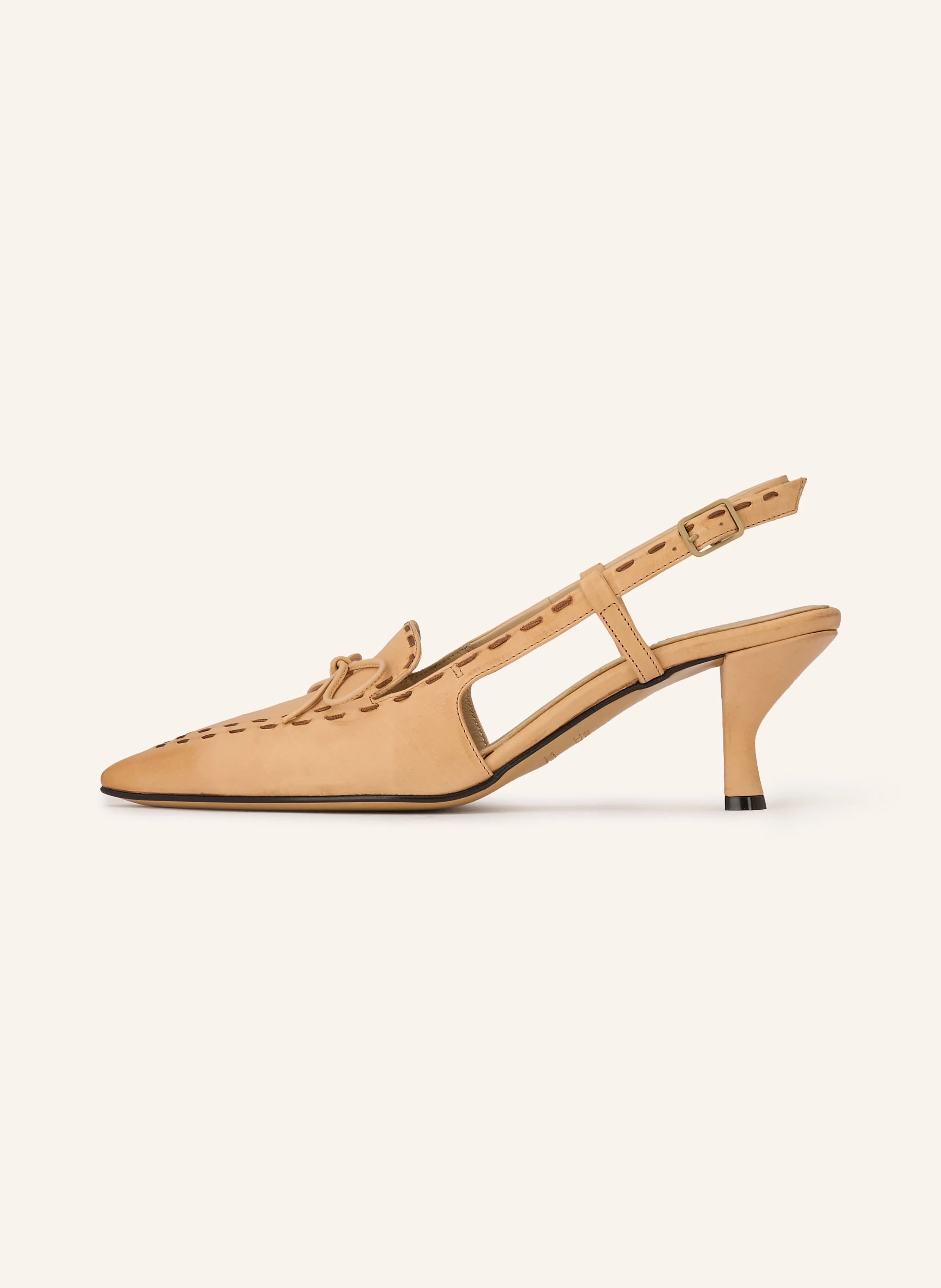 POMME D'OR HENRIETTE slingback pumps: BEIGE