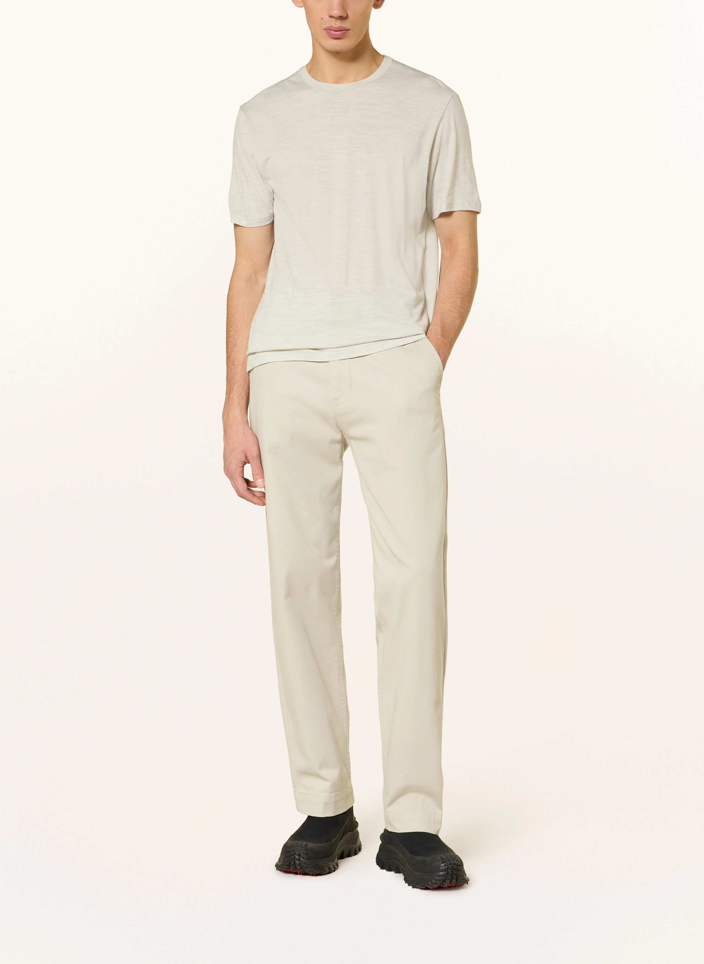 VEILANCE Tricou FRAME din lână merino: BEJ
