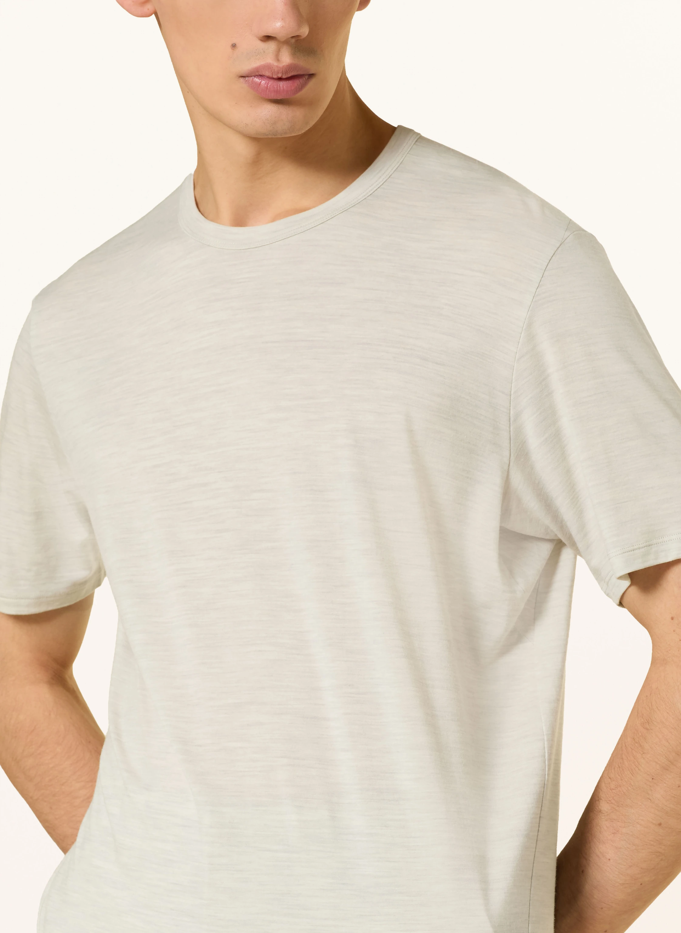 VEILANCE Tricou FRAME din lână merino: BEJ