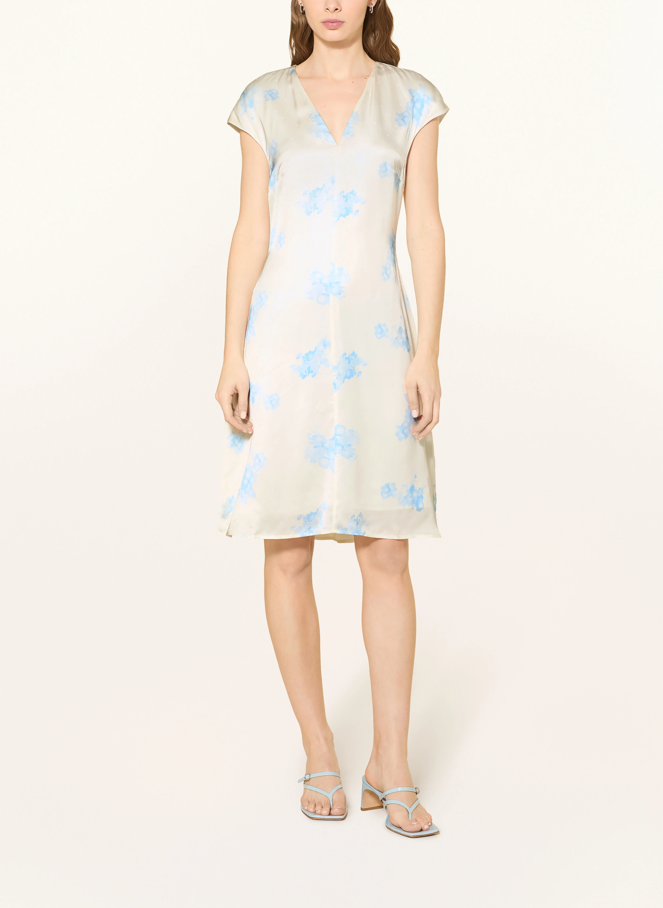 princess polly baby blue dress B the Label Blue Tiger Set, V waist Mini Skirt and main image 0