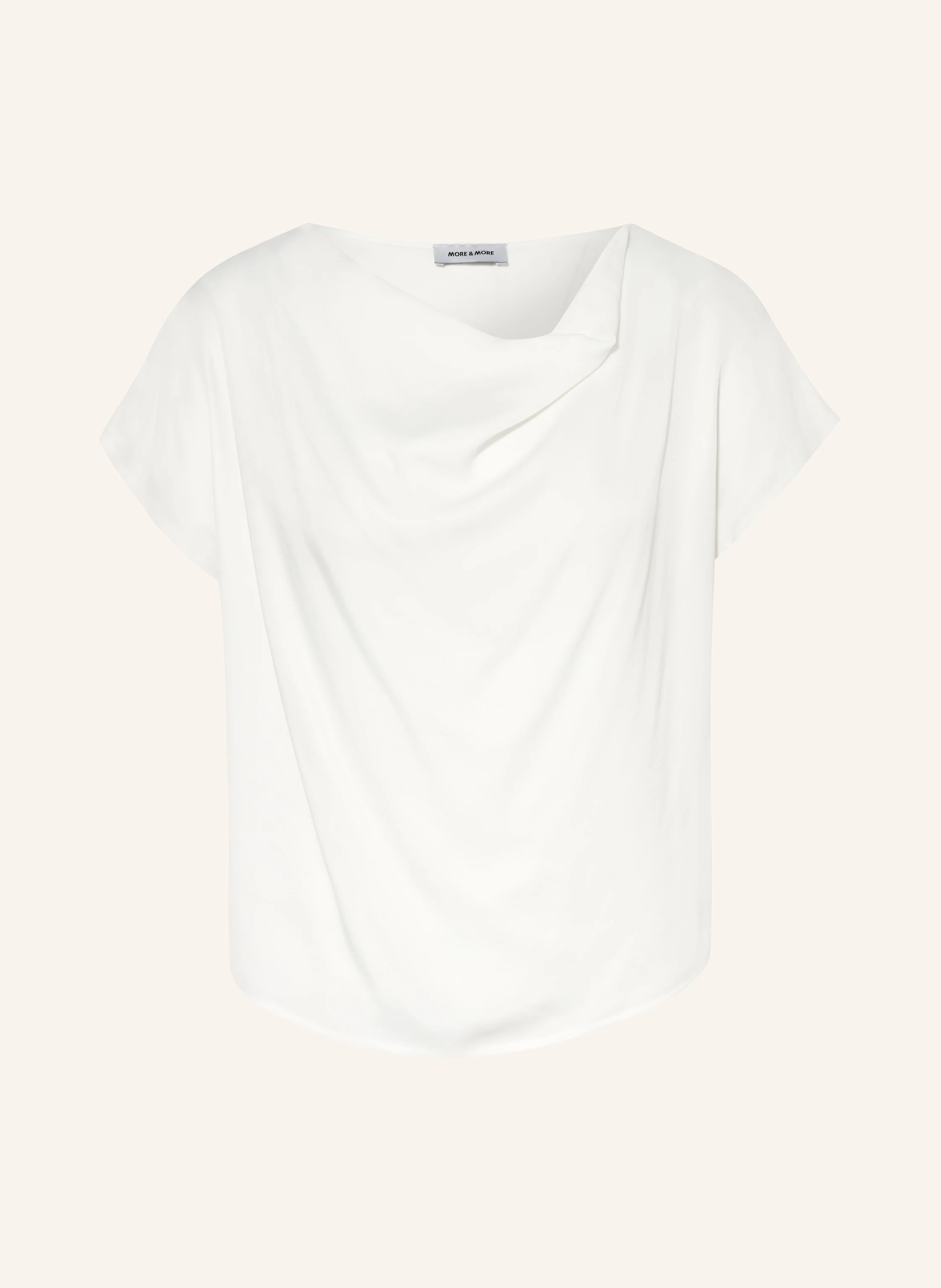 MORE & MORE Blusenshirt aus Satin in weiss