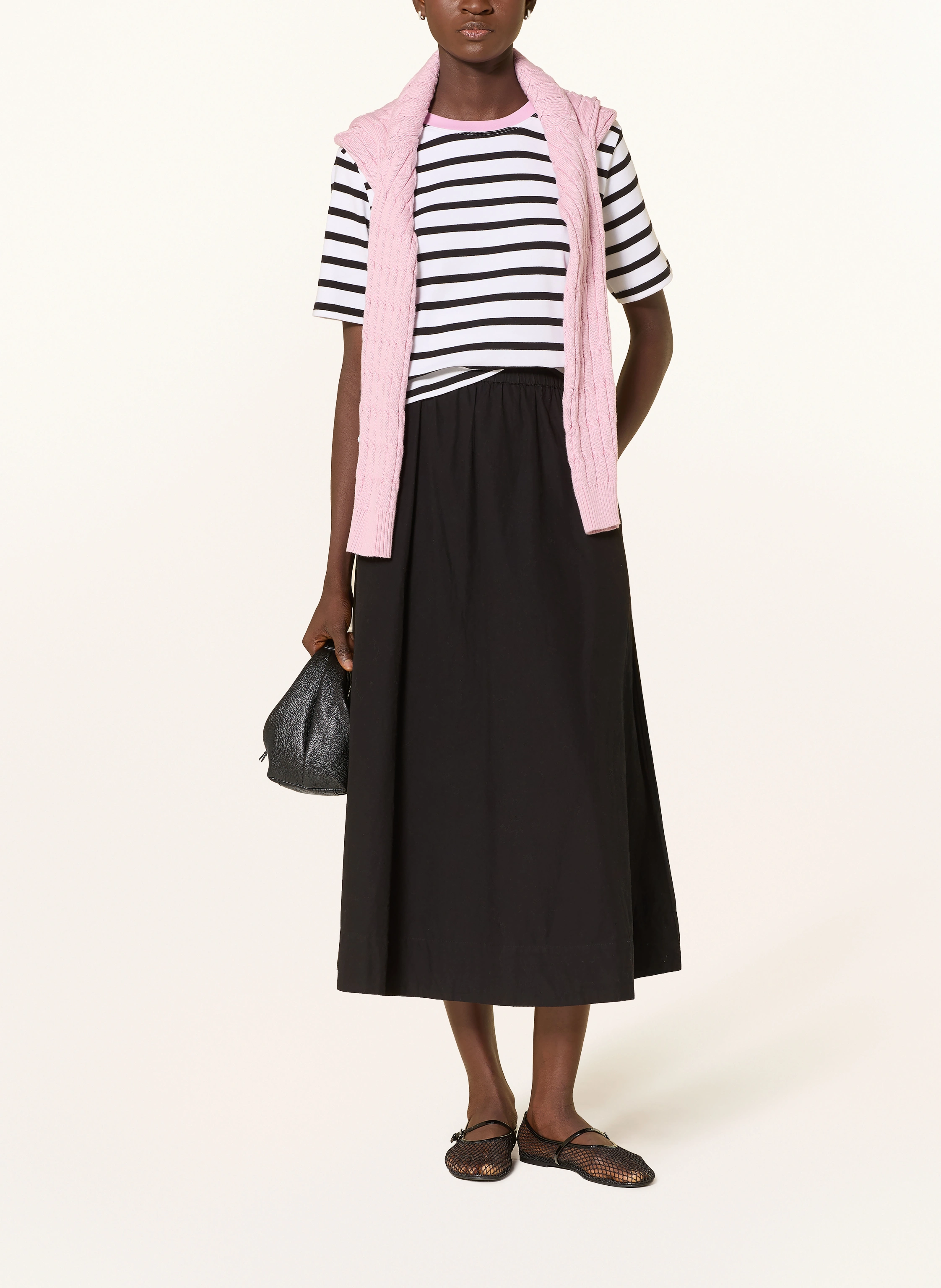 darling harbour T-shirt: white / black / candy