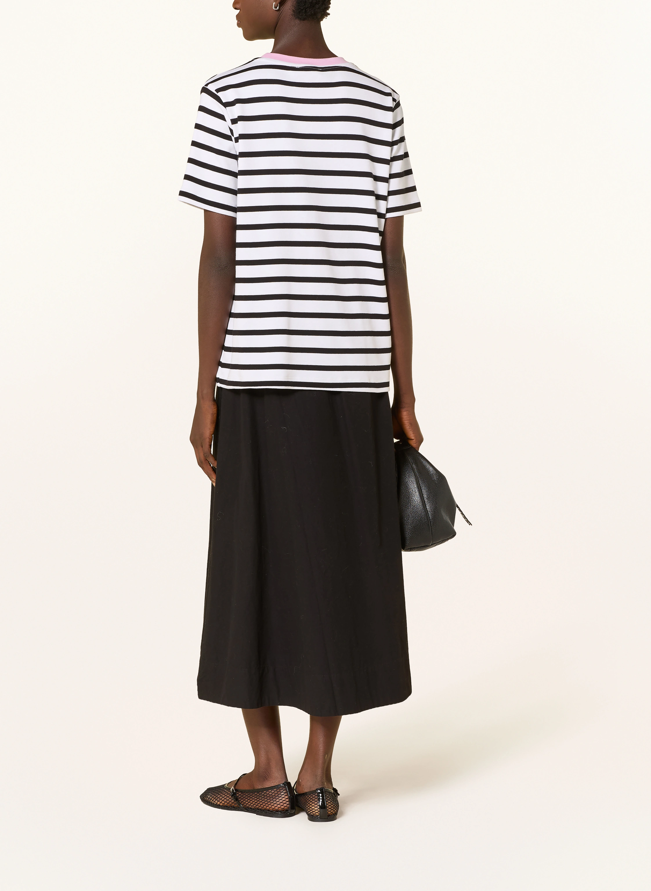 darling harbour T-shirt: white / black / candy