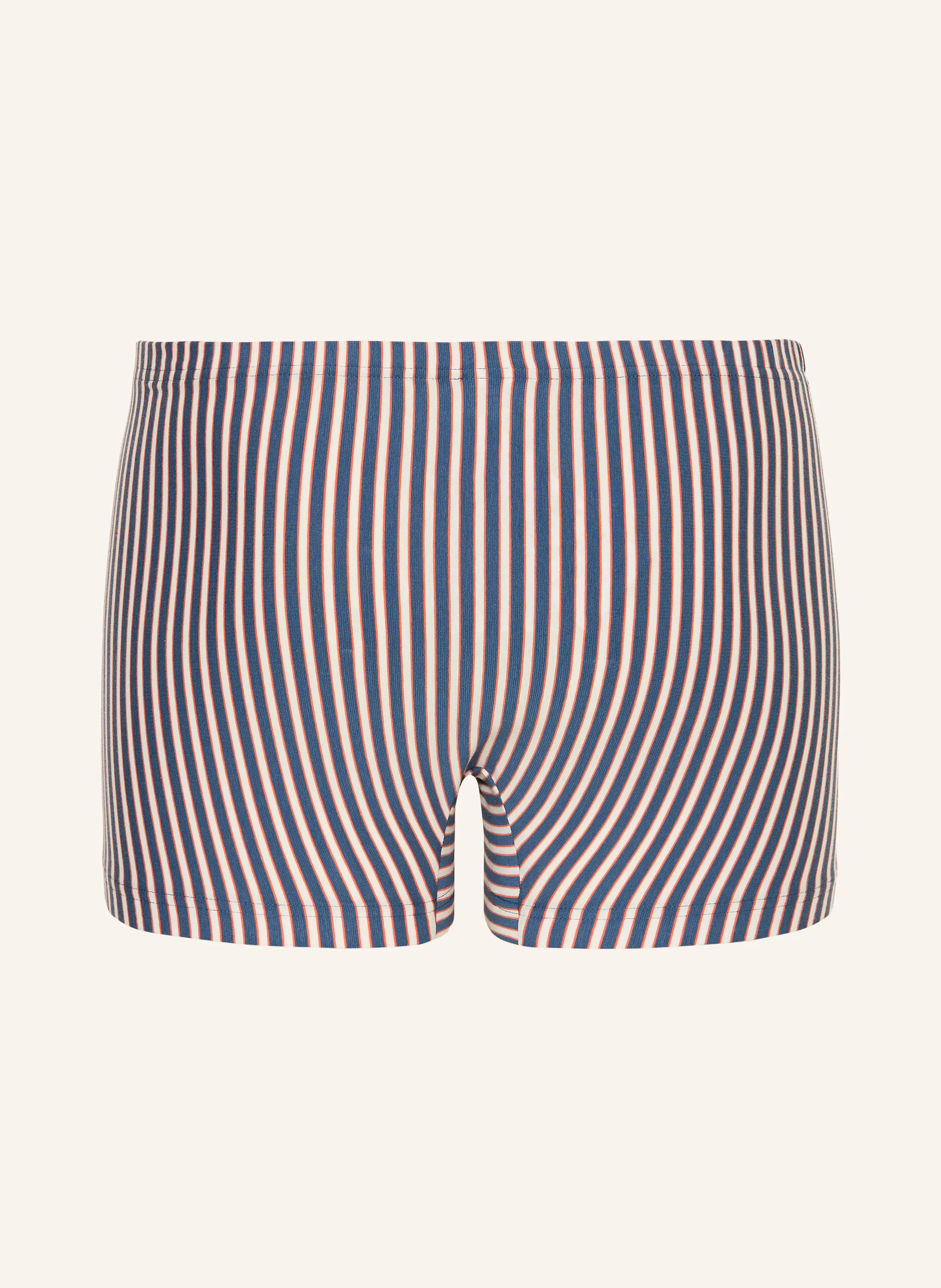 mey Boxershorts-serien CORAL STRIPES: BLÅ / ORANGE / VIT
