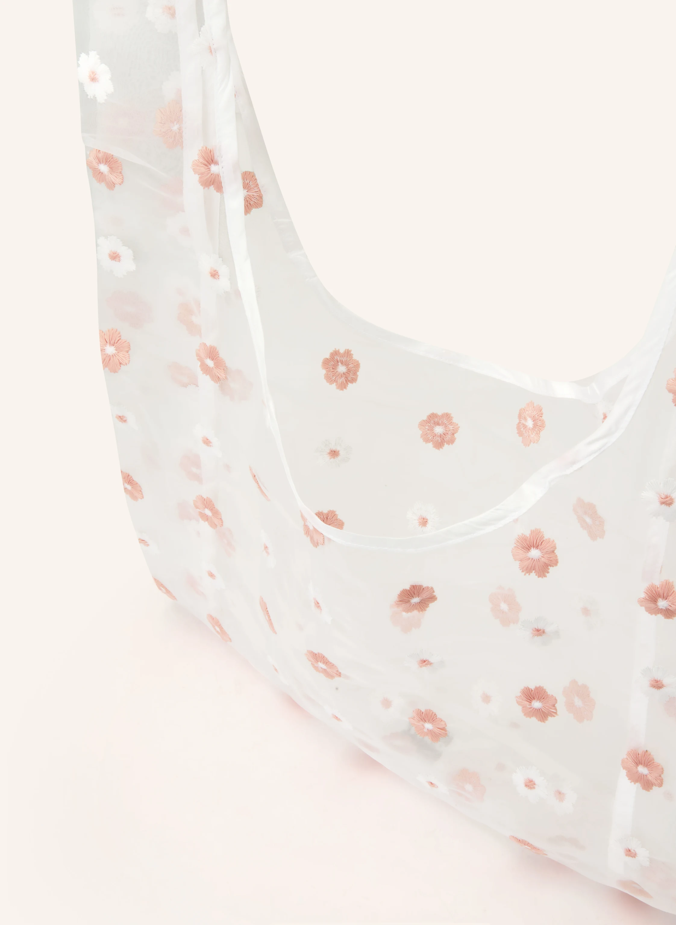 NÚNOO BELINDA LARGE handbag: WHITE / ROSE