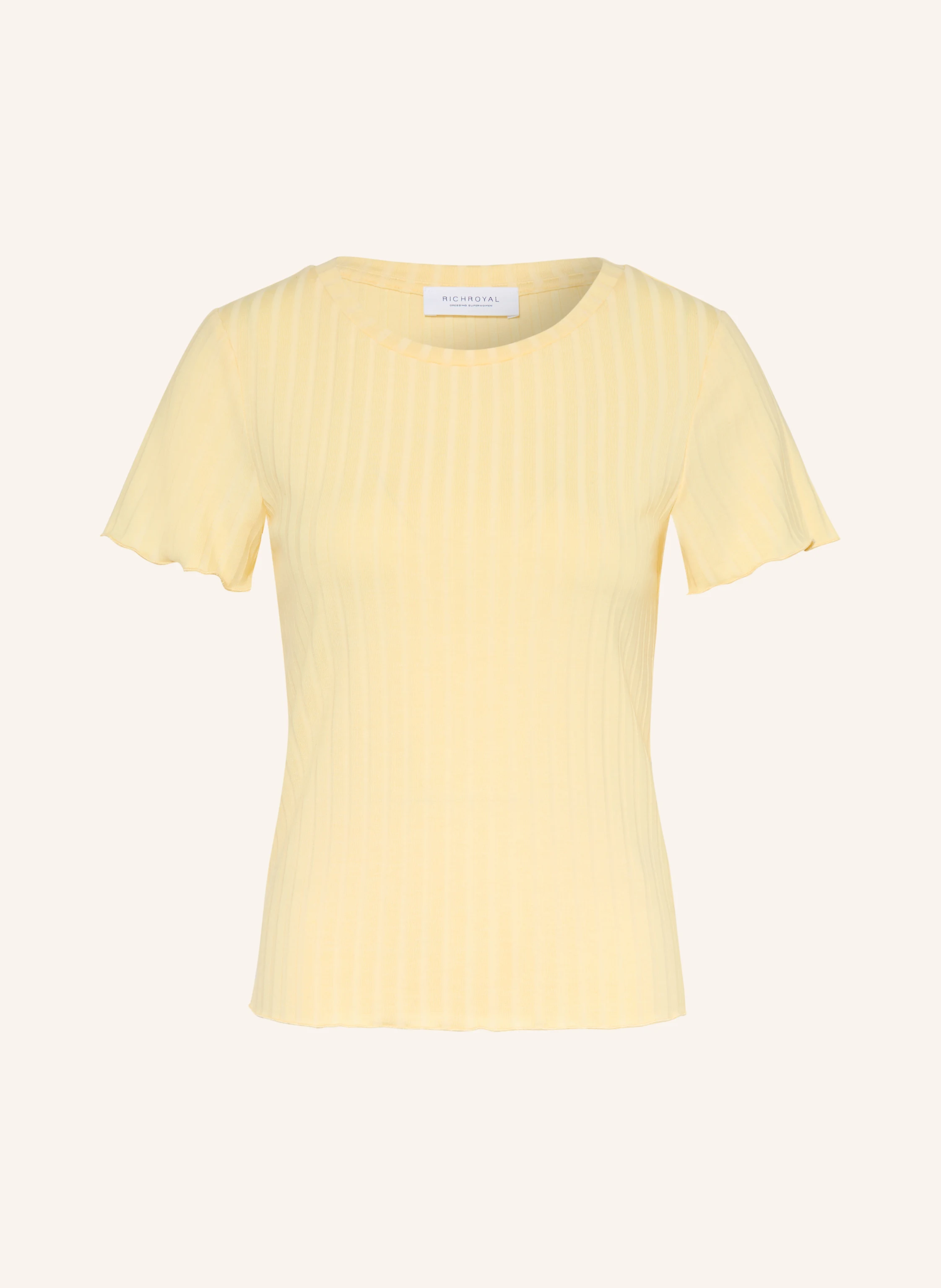 Rich & Royal T-shirt: LIGHT YELLOW