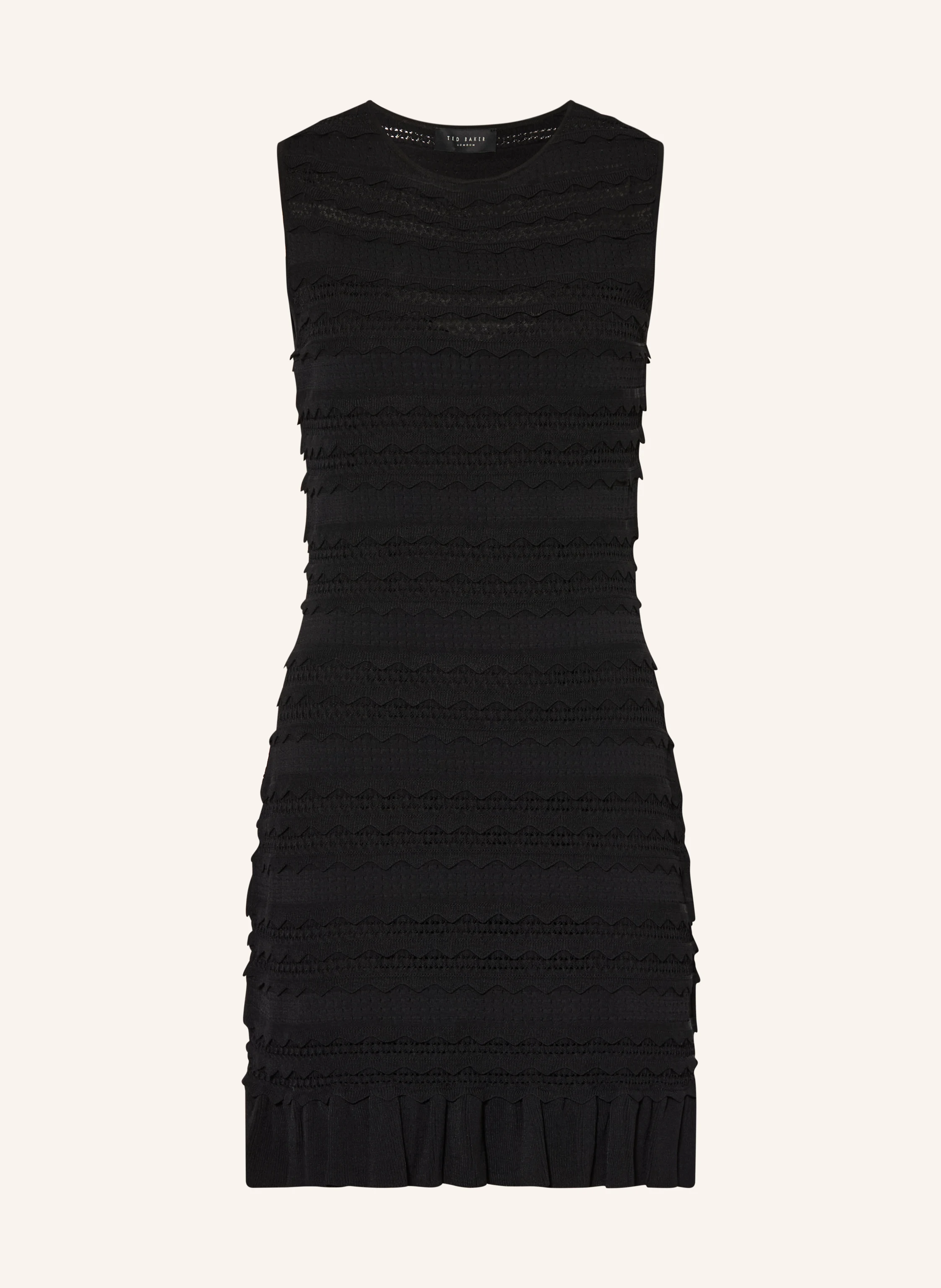 ted baker black ruffle dress AVELA knit with ruffles in Color:Forest green holiday style Maggy London G6183M Black