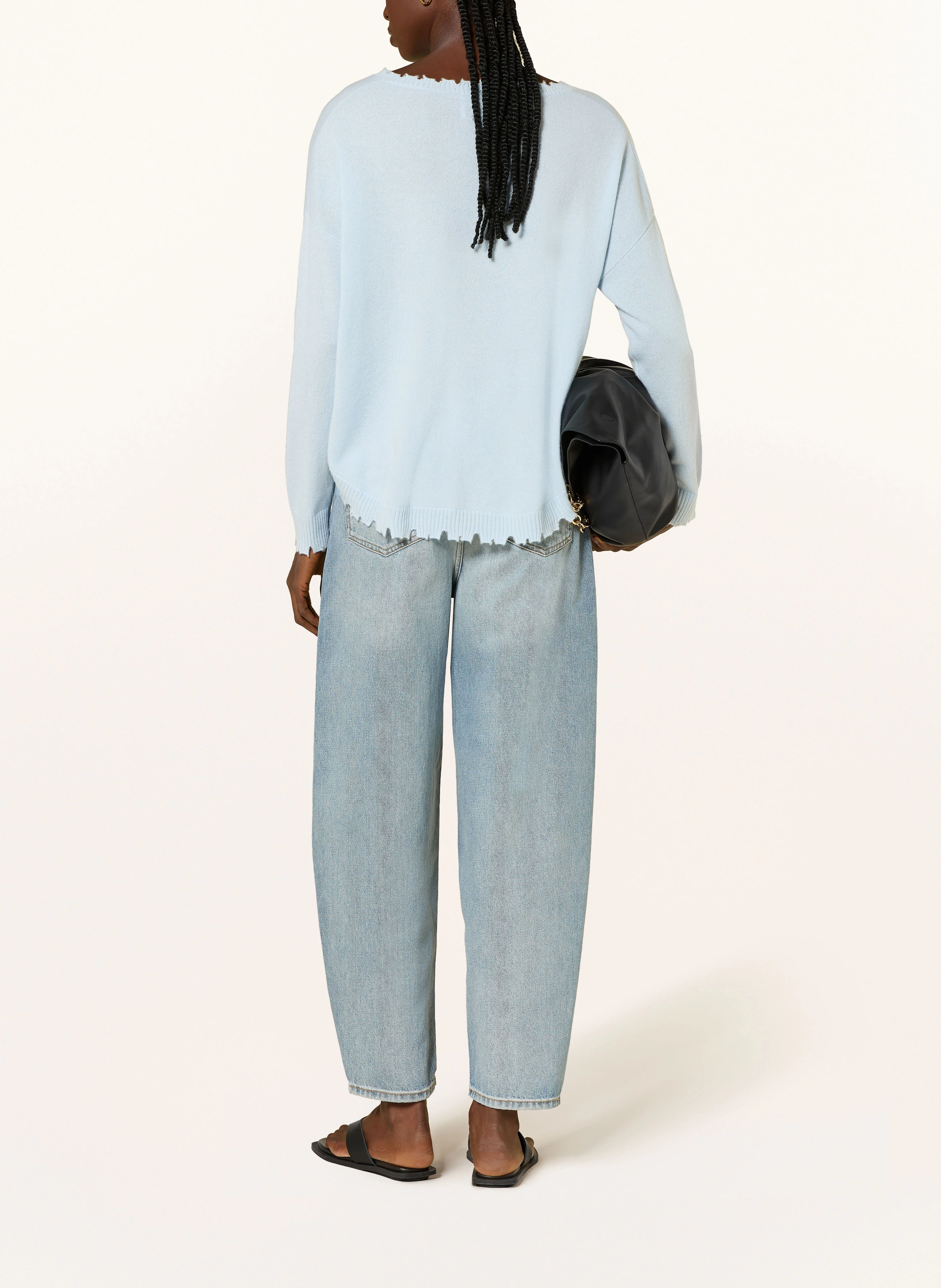 KUJTEN Cashmere sweater MELAH: LIGHT BLUE