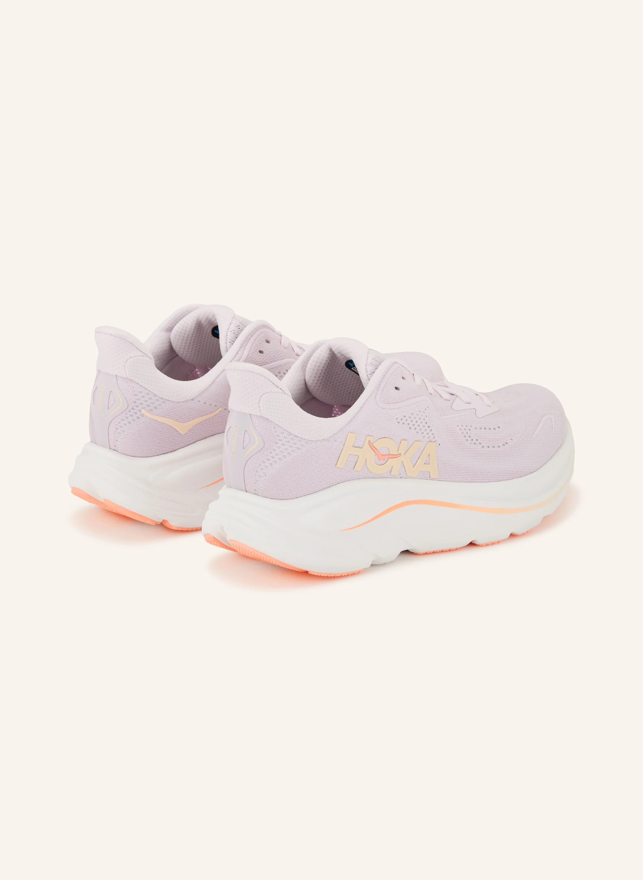 HOKA Løbesko CLIFTON 10: LYSELILLA / NEONORANGE / LYSEORANGE