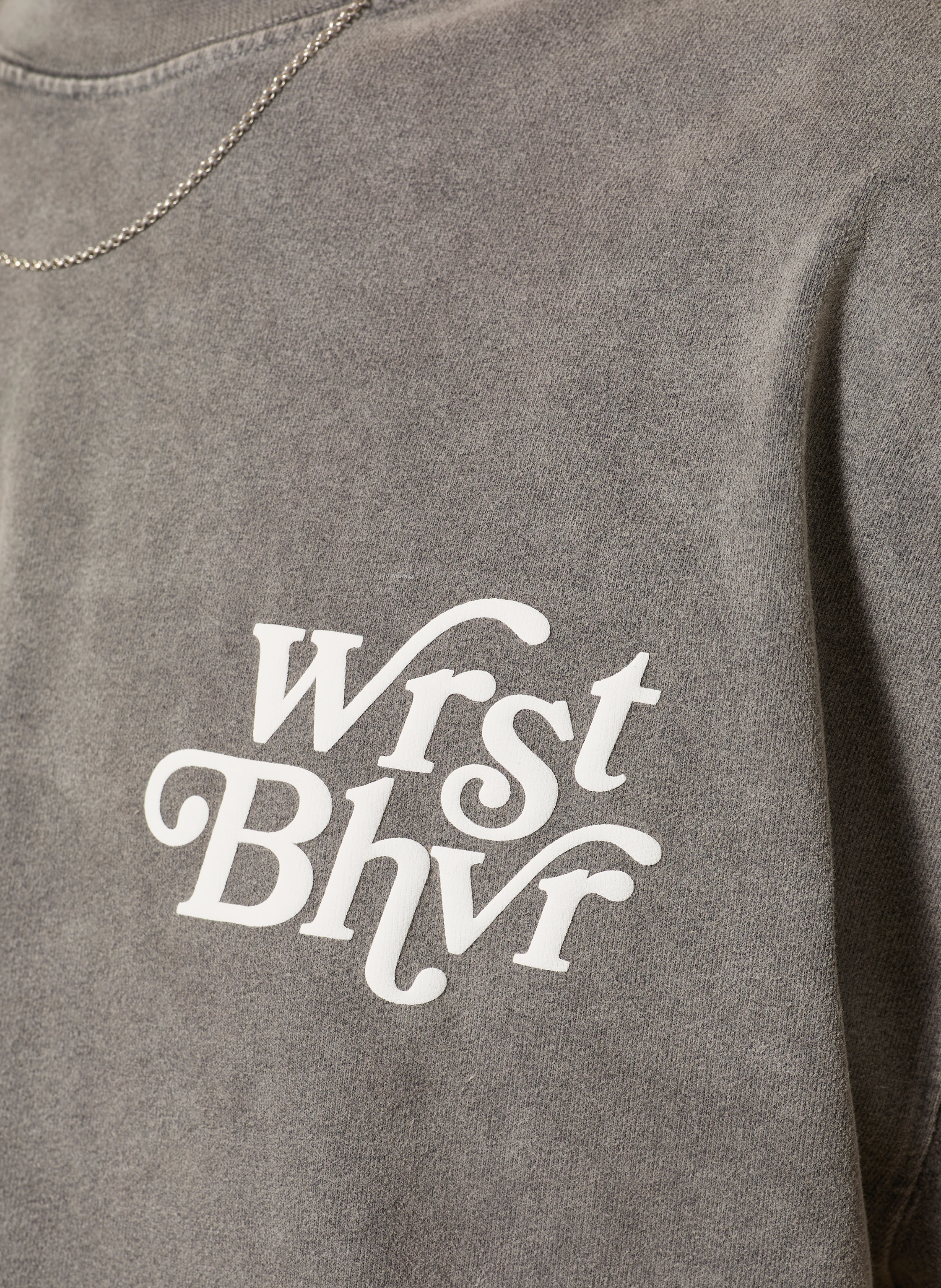 WRSTBHVR REEN V2 T-shirt: GRAY / WHITE
