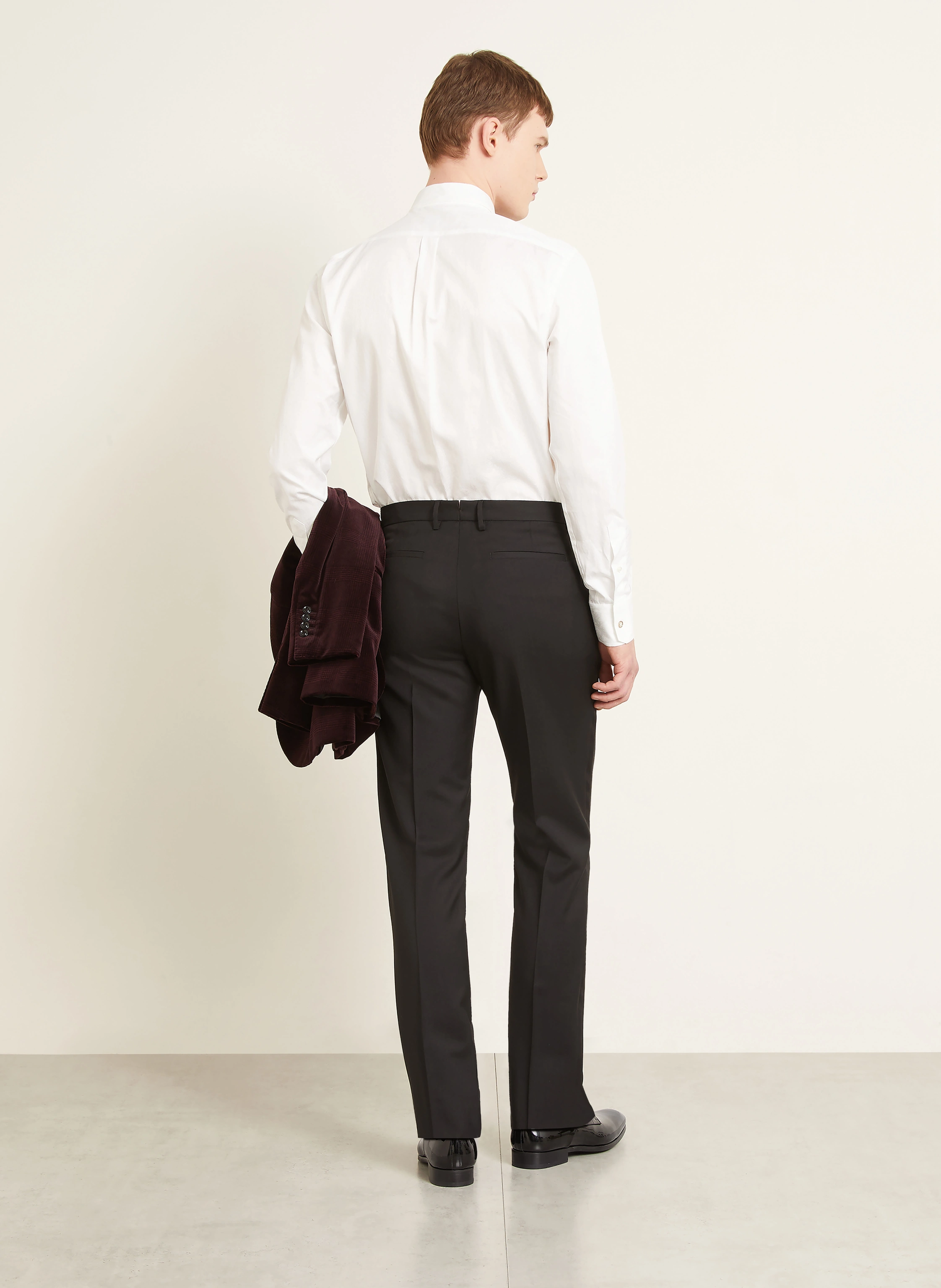 ETRO Comfort Fit Tuxedo Shirt: WHITE