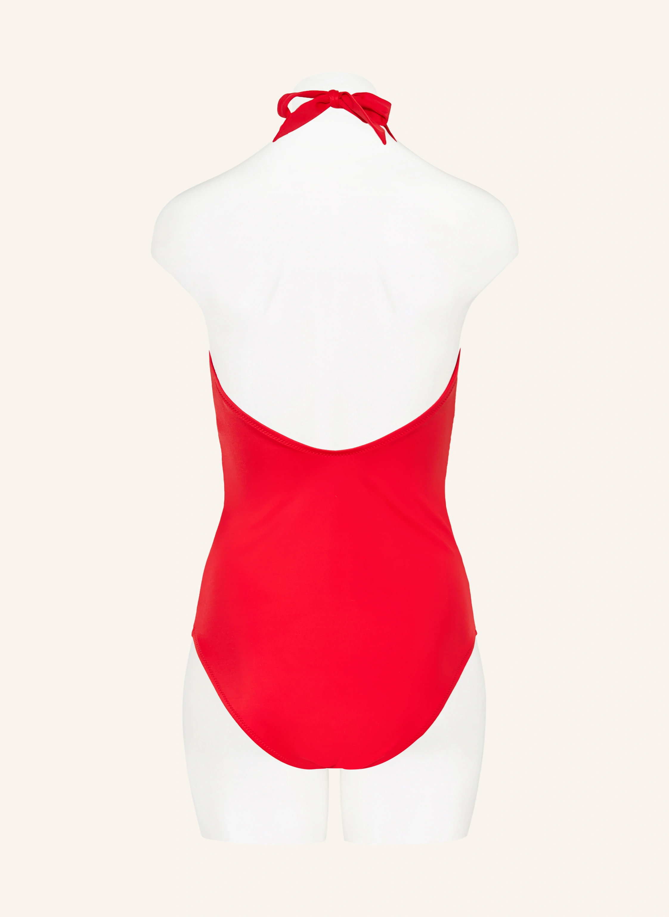 heidi klein PETALIA halter neck swimsuit: RED