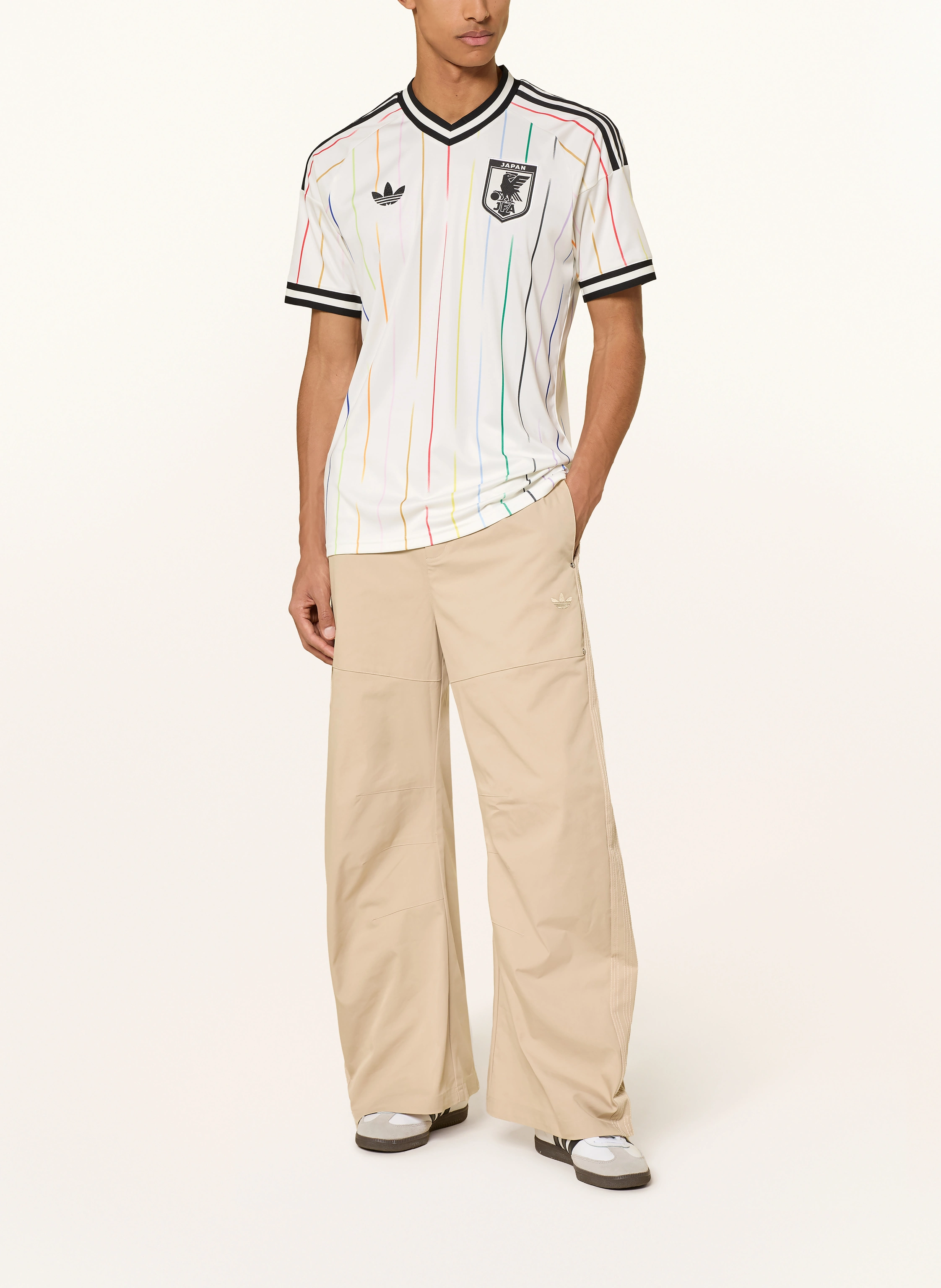 adidas JAPAN Away Jersey 26 2026 World Cup in cream / green / black