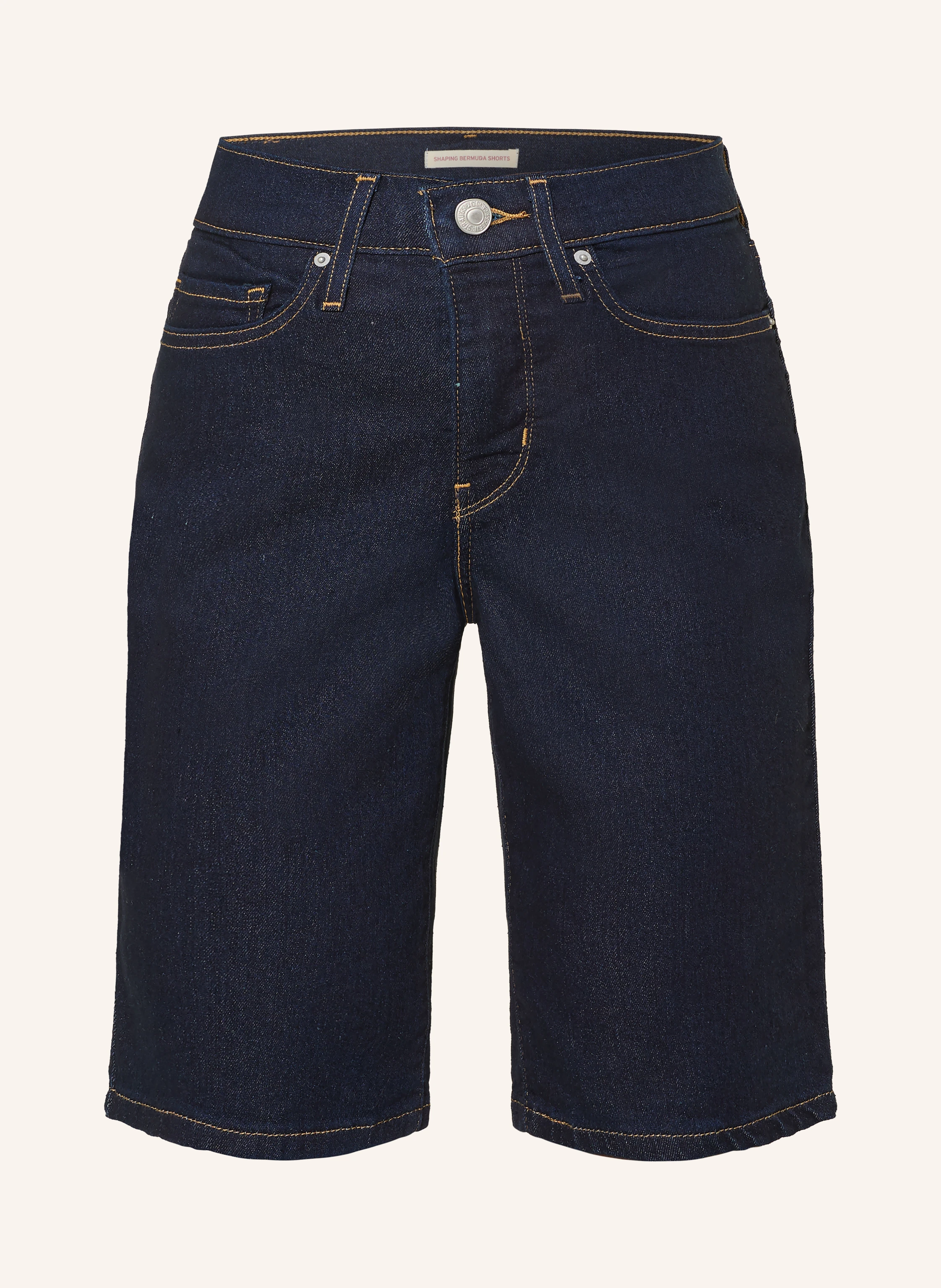 Levi's® Jeans Bermuda shorts SHAPING BERMUDA: 05 Dark Indigo - Flat Finish