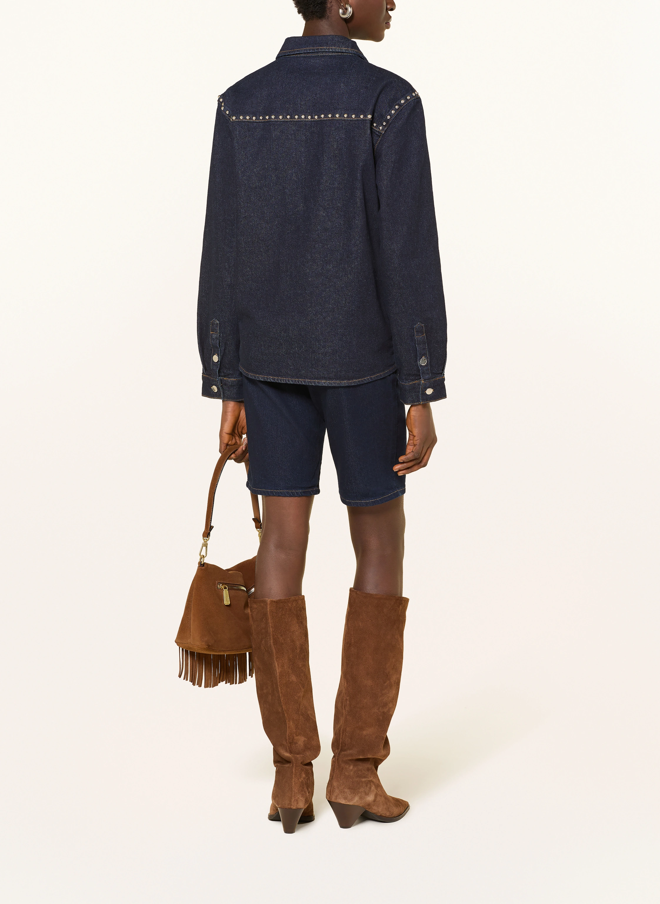 Levi's® Jeans Bermuda shorts SHAPING BERMUDA: 05 Dark Indigo - Flat Finish