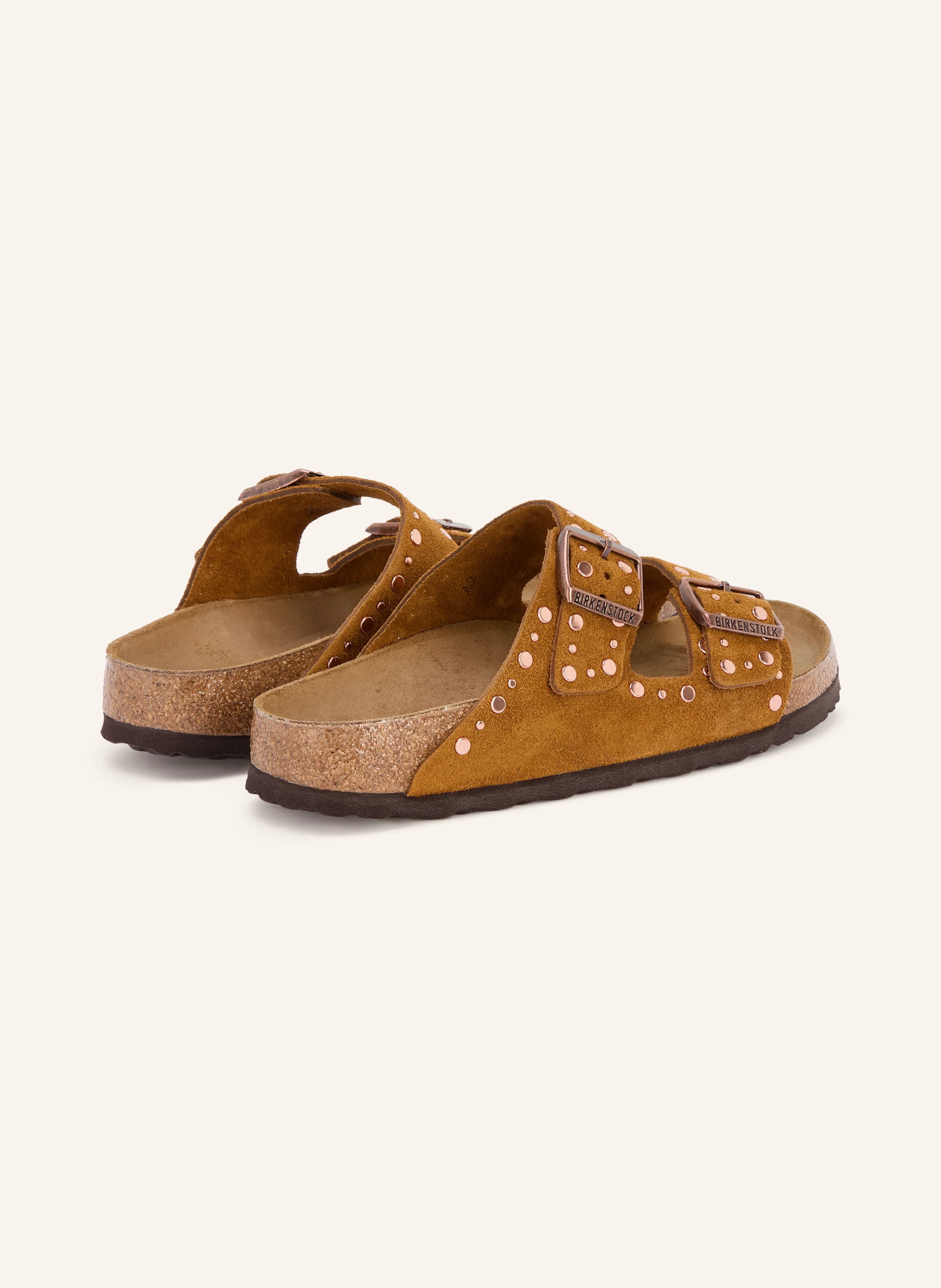 BIRKENSTOCK Papuci ARIZONA RIVET cu nituri: CAMEL