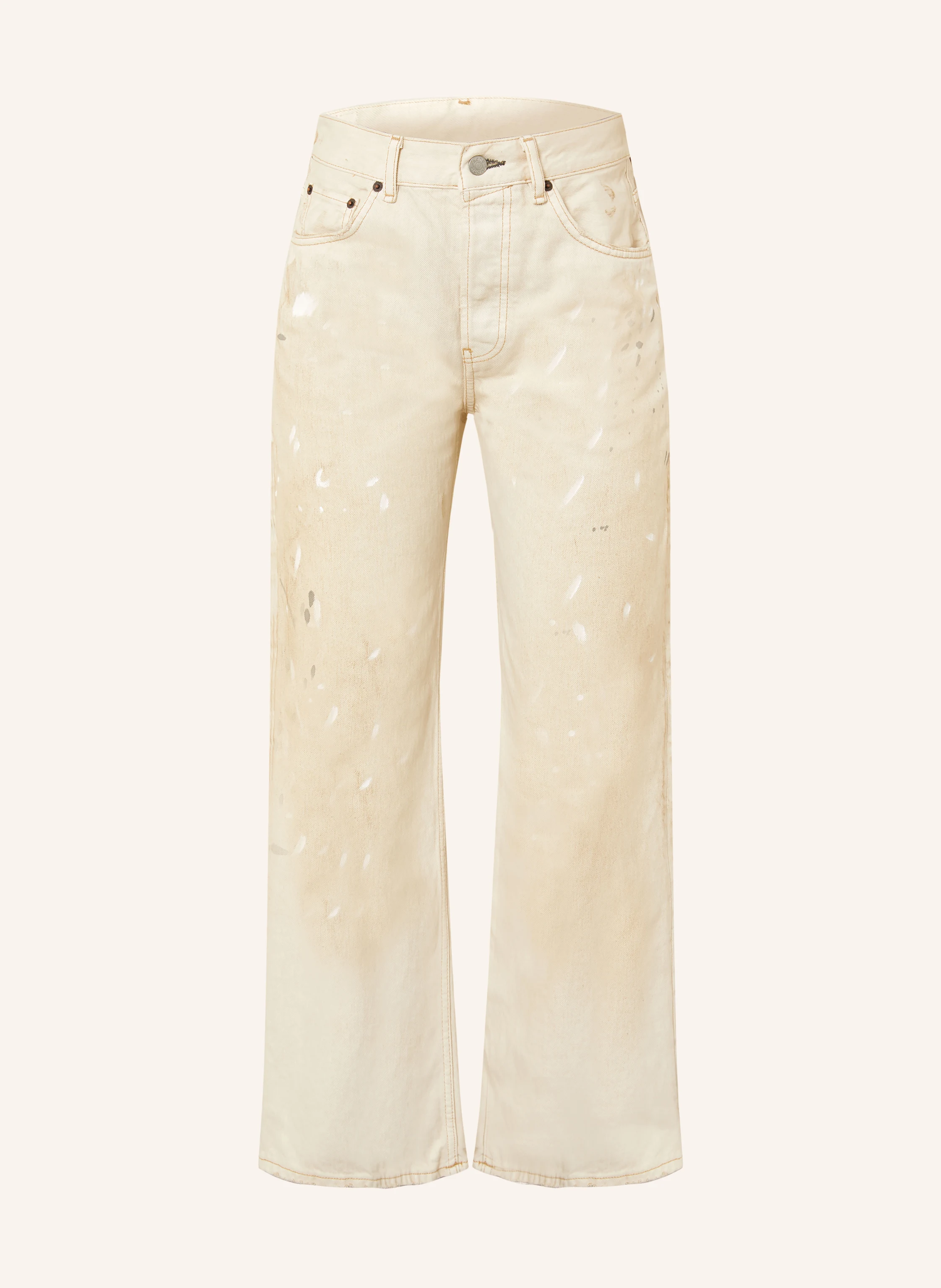 Acne Studios Destroyed jeans i 100 white