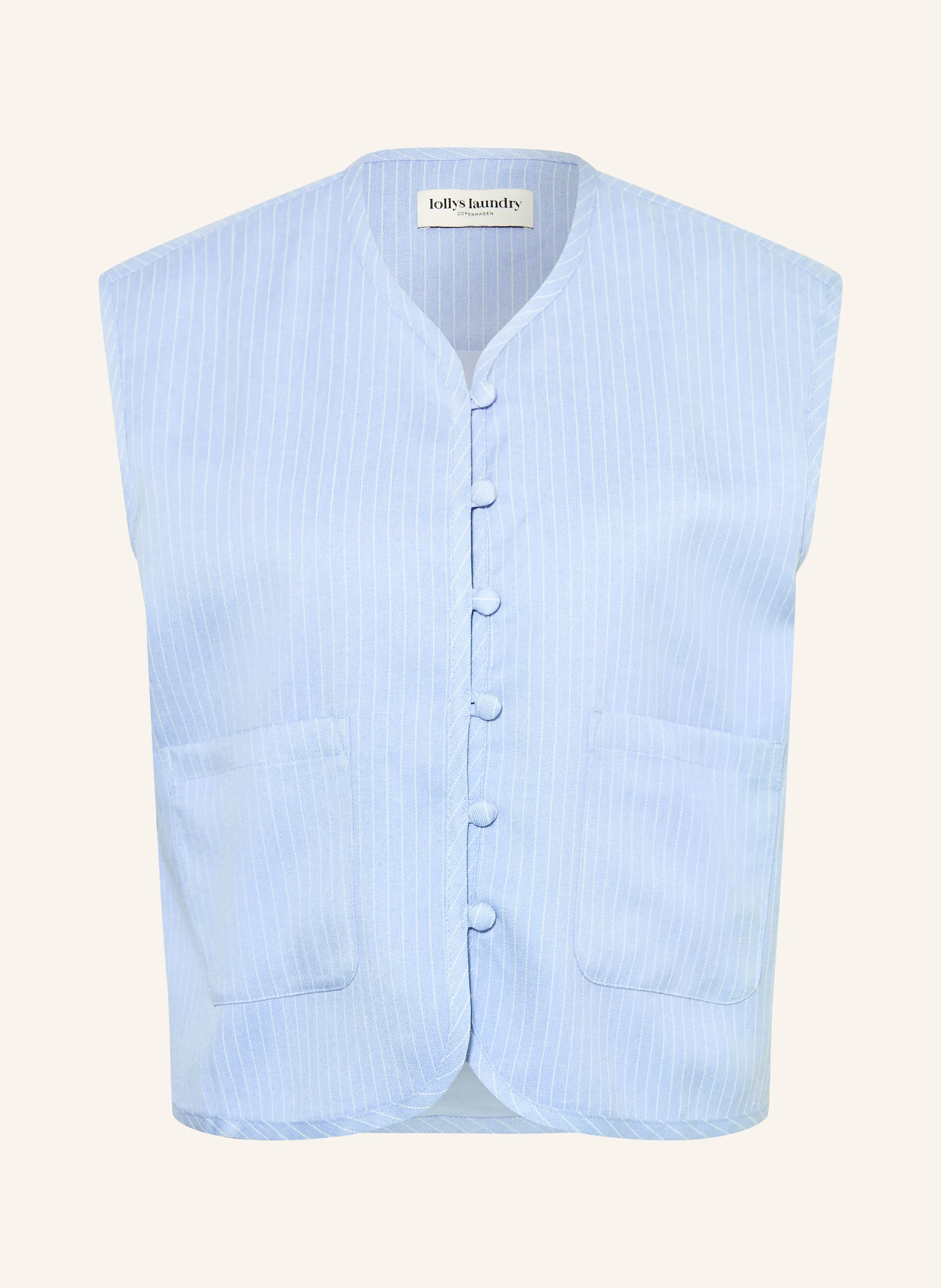 lollys laundry ABBEYLL vest in light blue / white