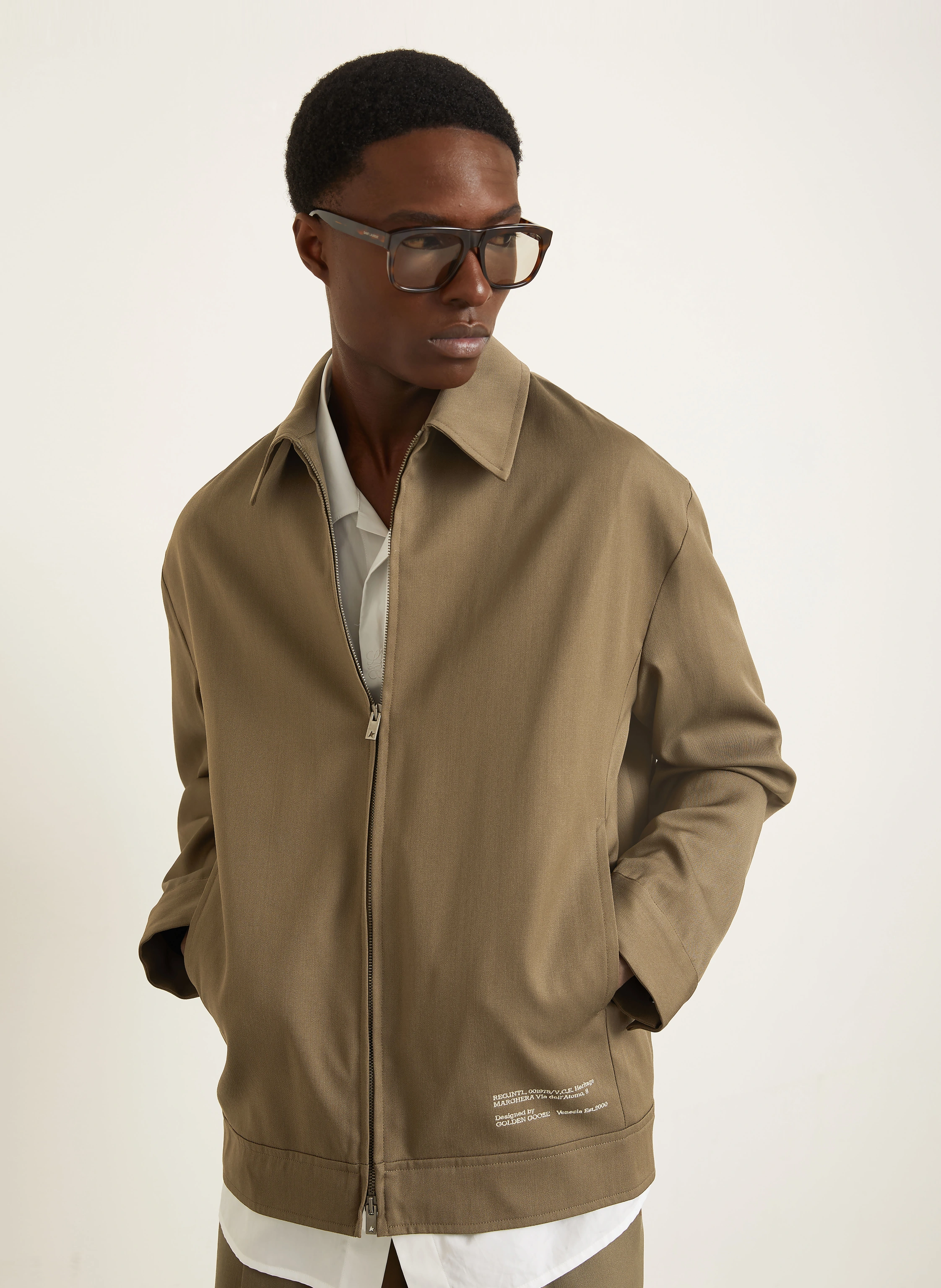 GOLDEN GOOSE Jacheta JOURNEY: OLIV