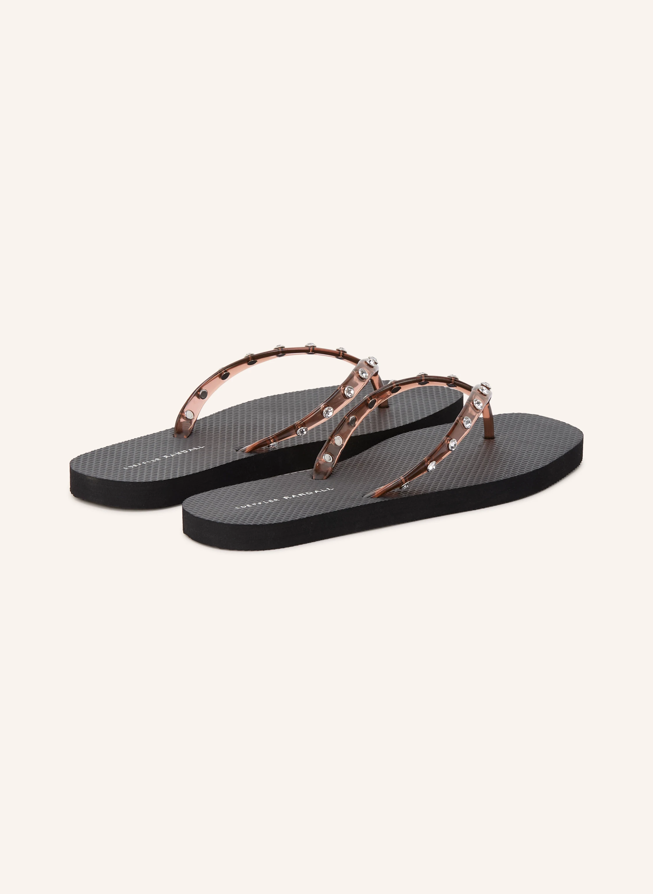LOEFFLER RANDALL Sandale cu degetele separate TARYN cu pietre decorative: MARO