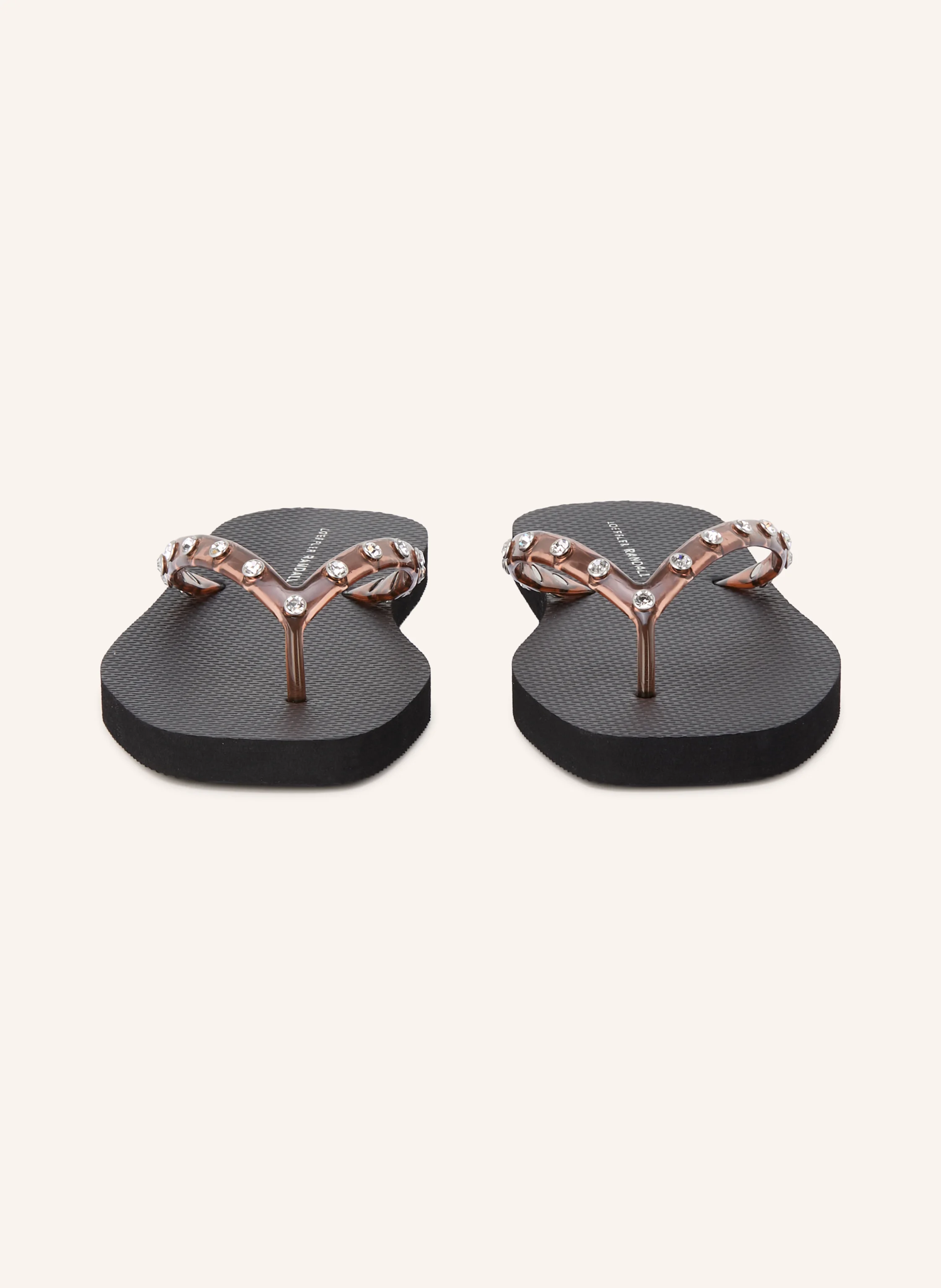 LOEFFLER RANDALL Sandale cu degetele separate TARYN cu pietre decorative: MARO