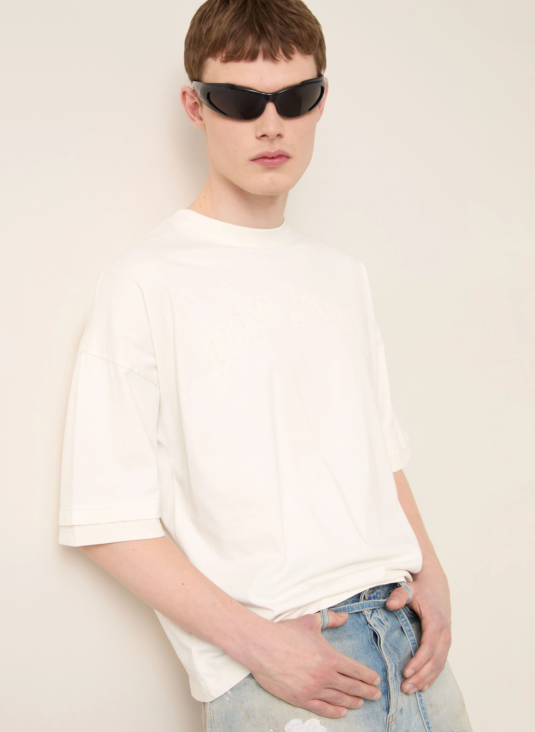 Palm Angels T-shirt: ECRU