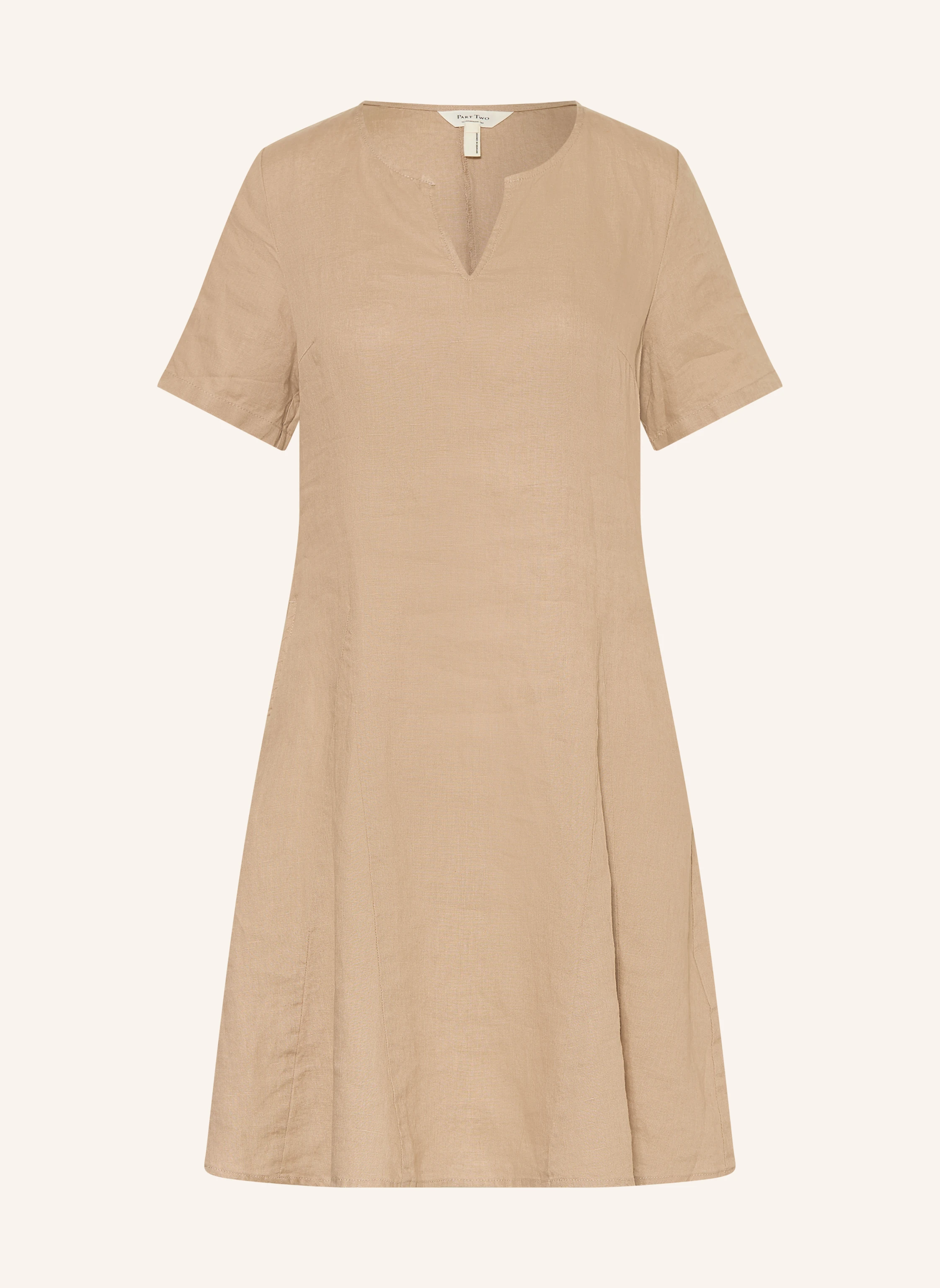 Part Two Linen Dress AMINASAPW in beige