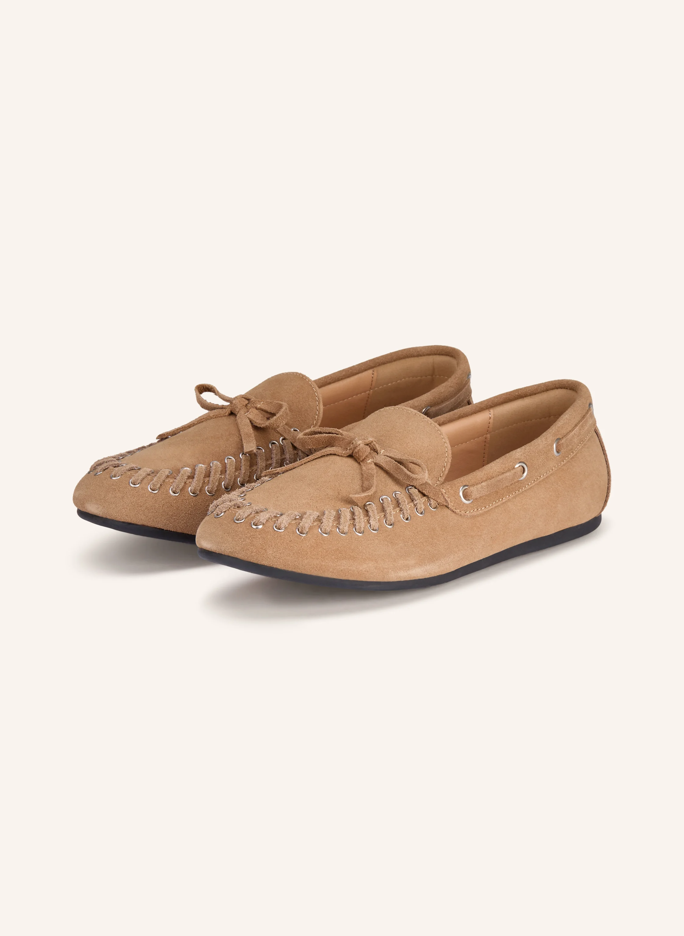 BIANCO BIAMARLENE Moccasins: CAMEL