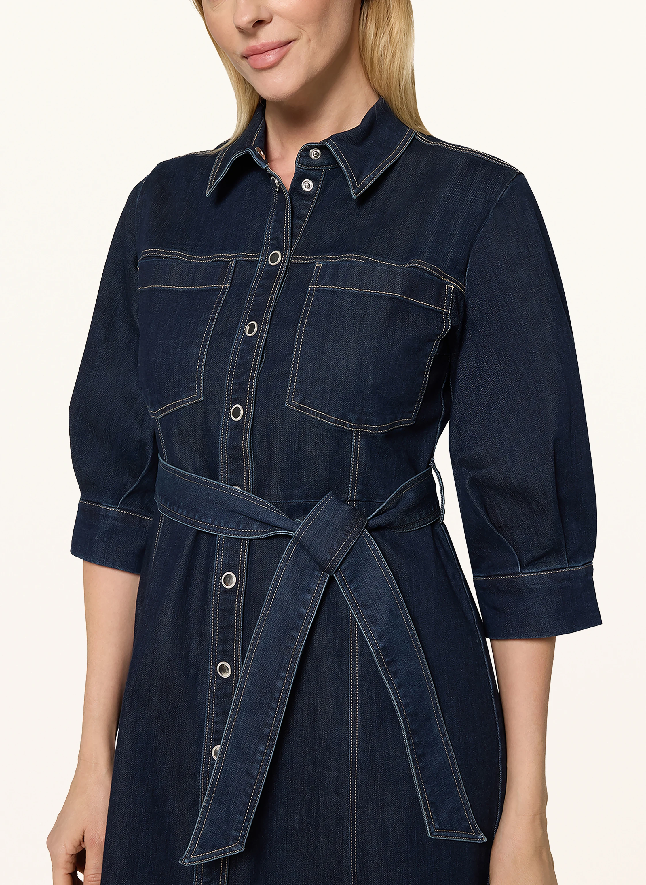 Betty Barclay Rochie din denim cu mâneci 3/4: 8620 DARK BLUE DENIM
