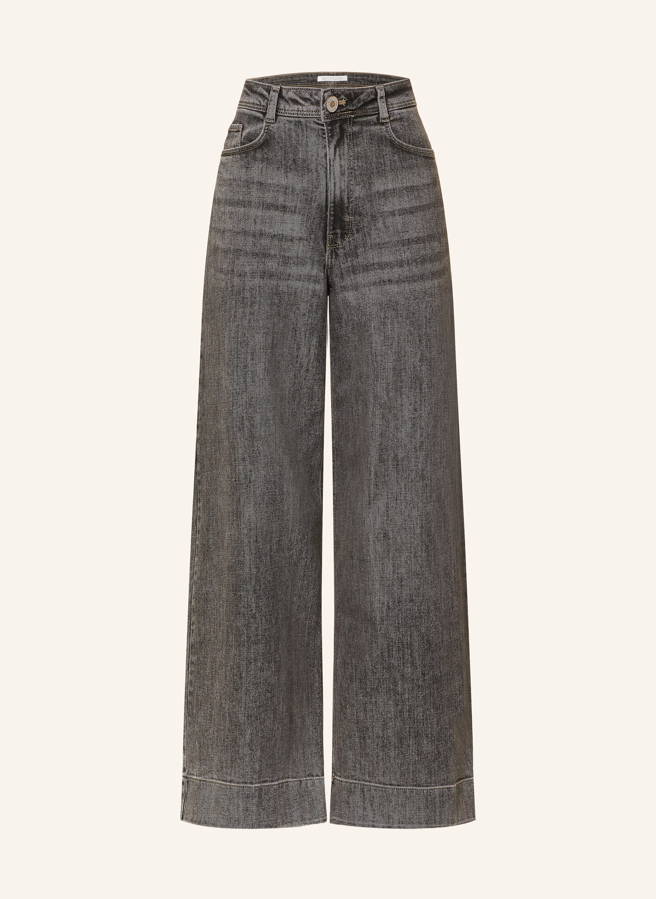 BETTY&CO Wide Leg Jeans: SCHWARZ