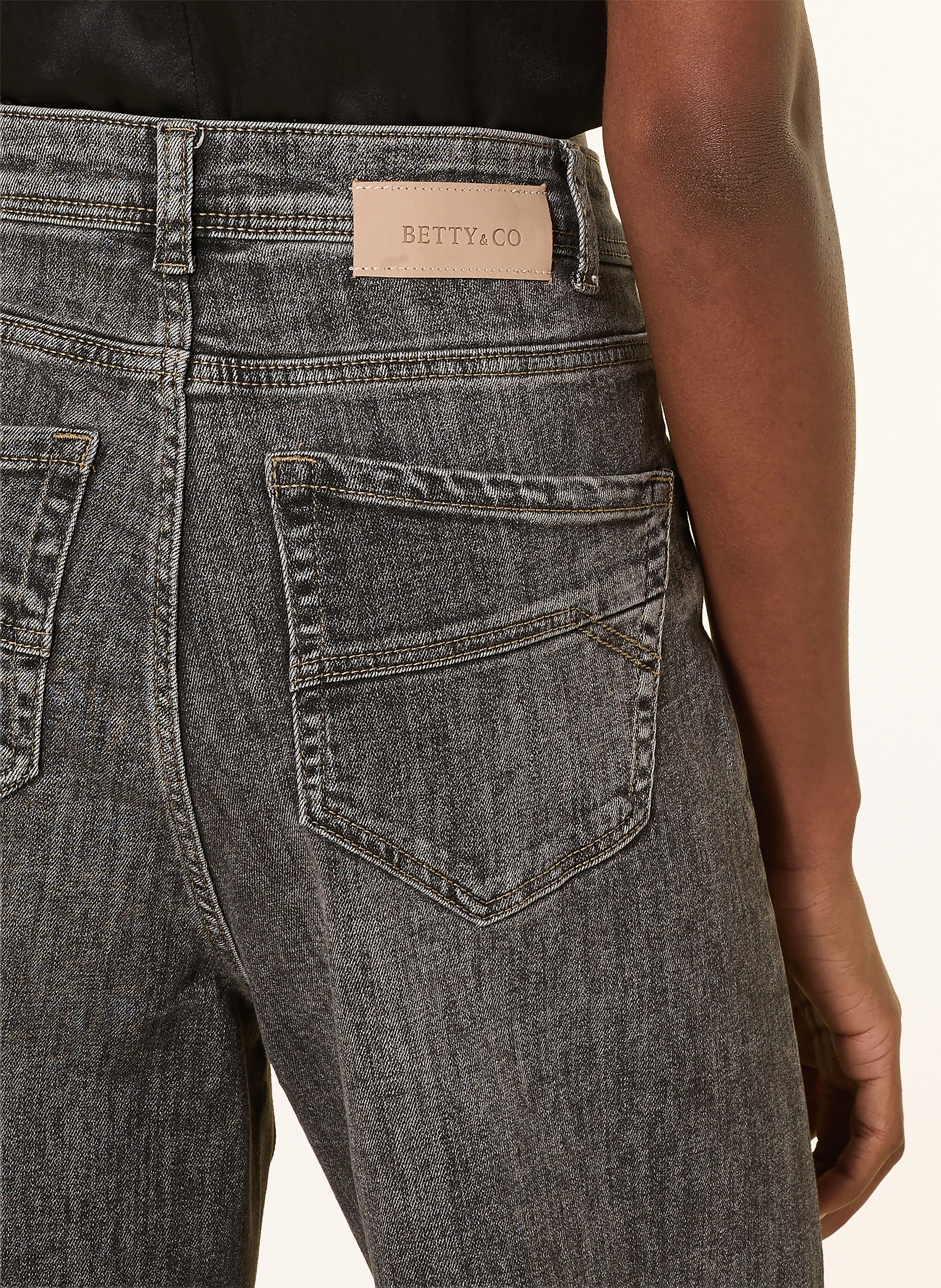 BETTY&CO Wide Leg Jeans: SCHWARZ