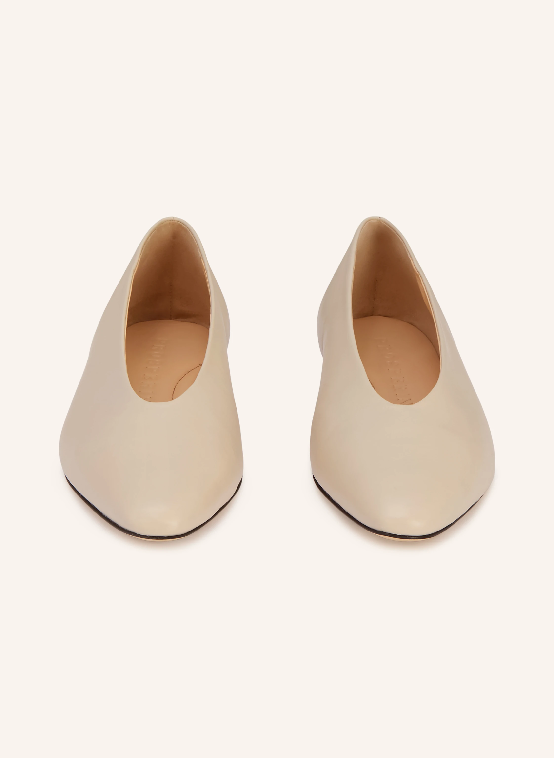 PROSPERINE ballerina flats: ECRU