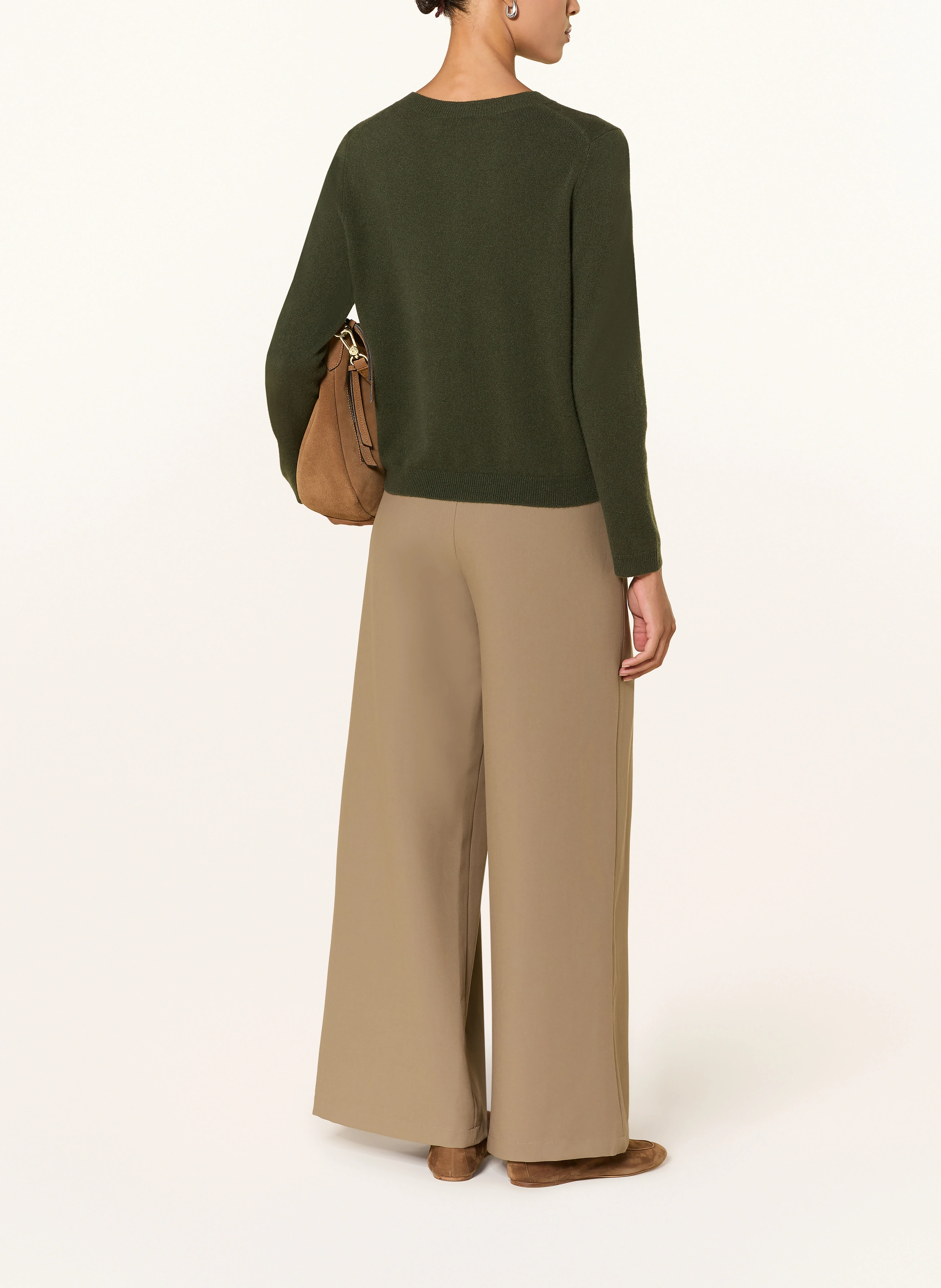 darling harbour Cashmere cardigan: FOREST GREEN