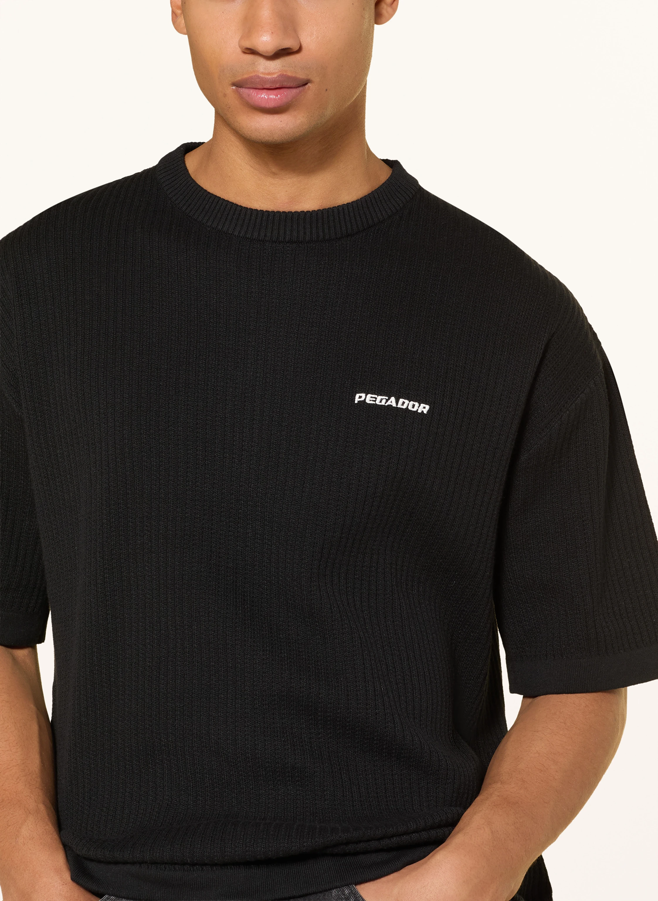 PEGADOR STON Knit Shirt: BLACK