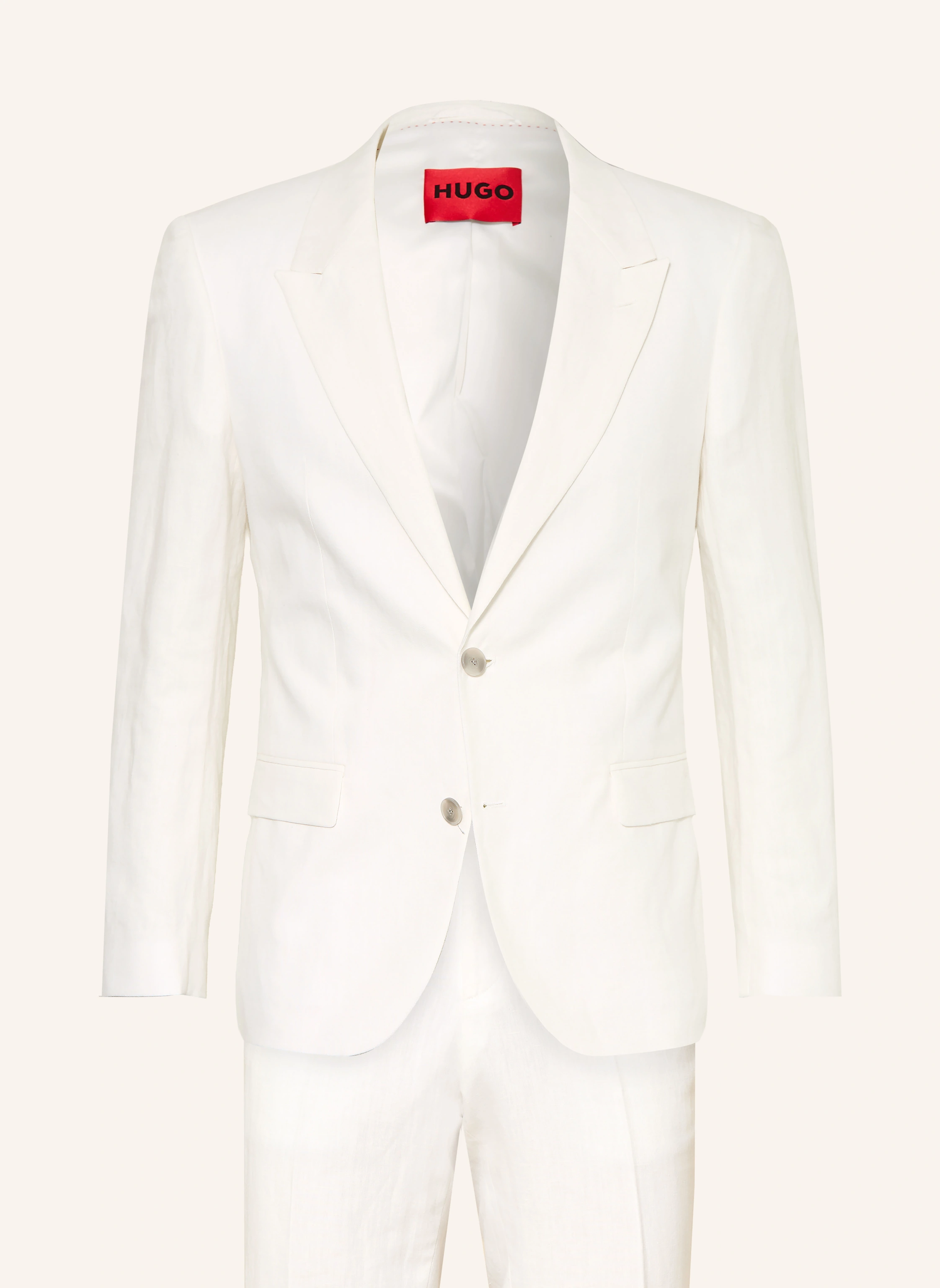 HUGO HENRY/GETLIN Slim Fit Suit: WHITE